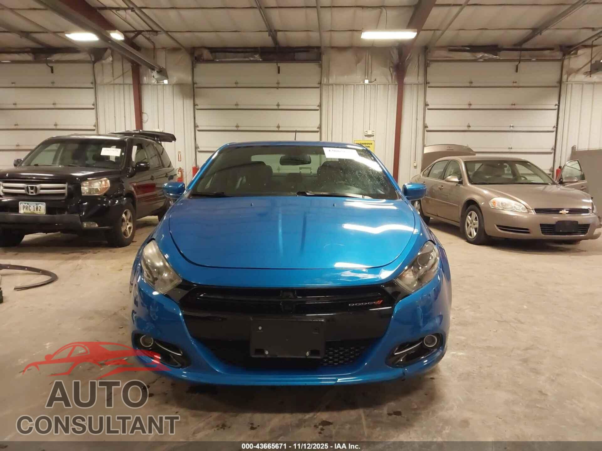 DODGE DART 2015 - 1C3CDFBB4FD331396