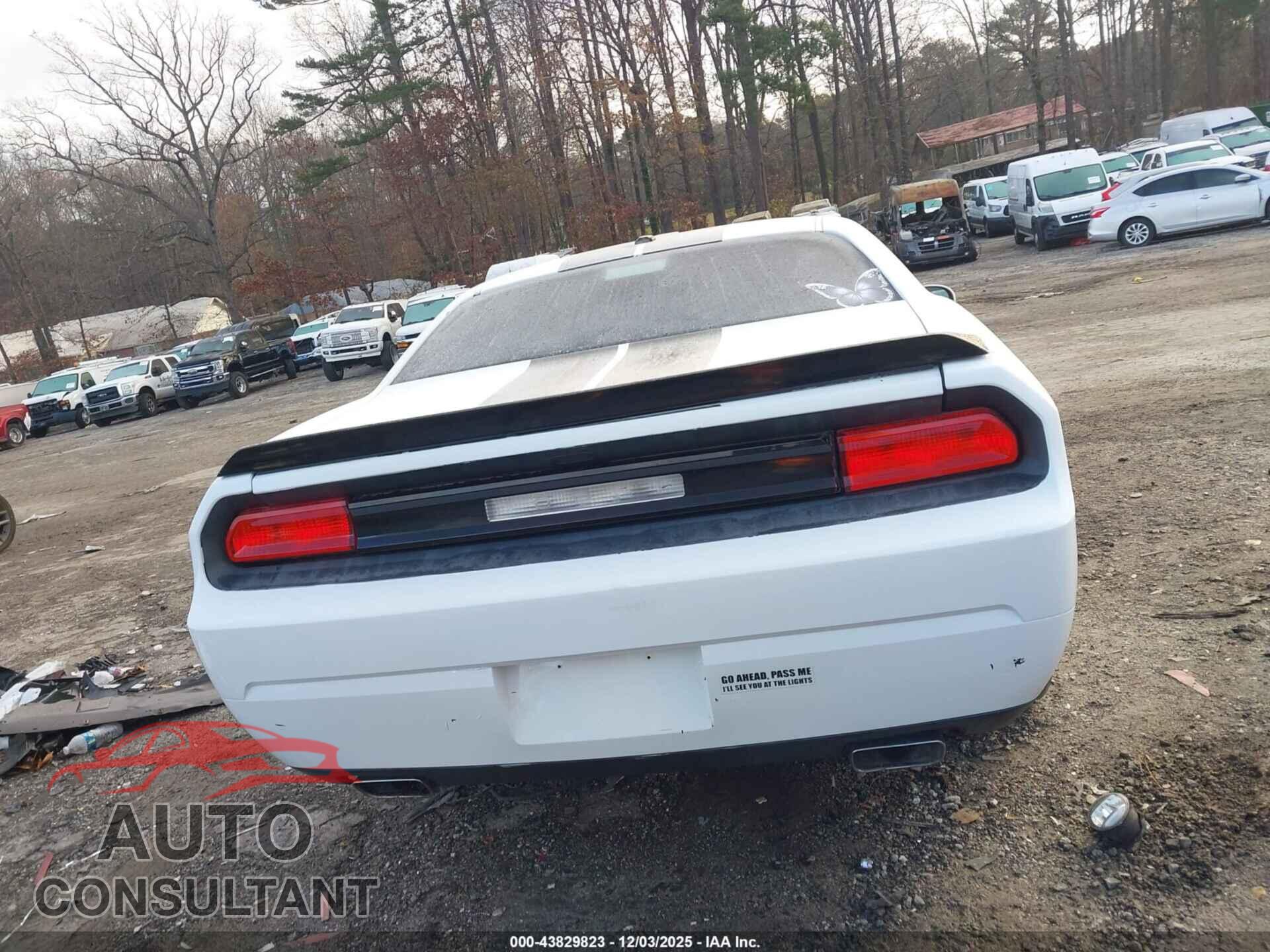 DODGE CHALLENGER 2012 - 2C3CDYAG1CH170142