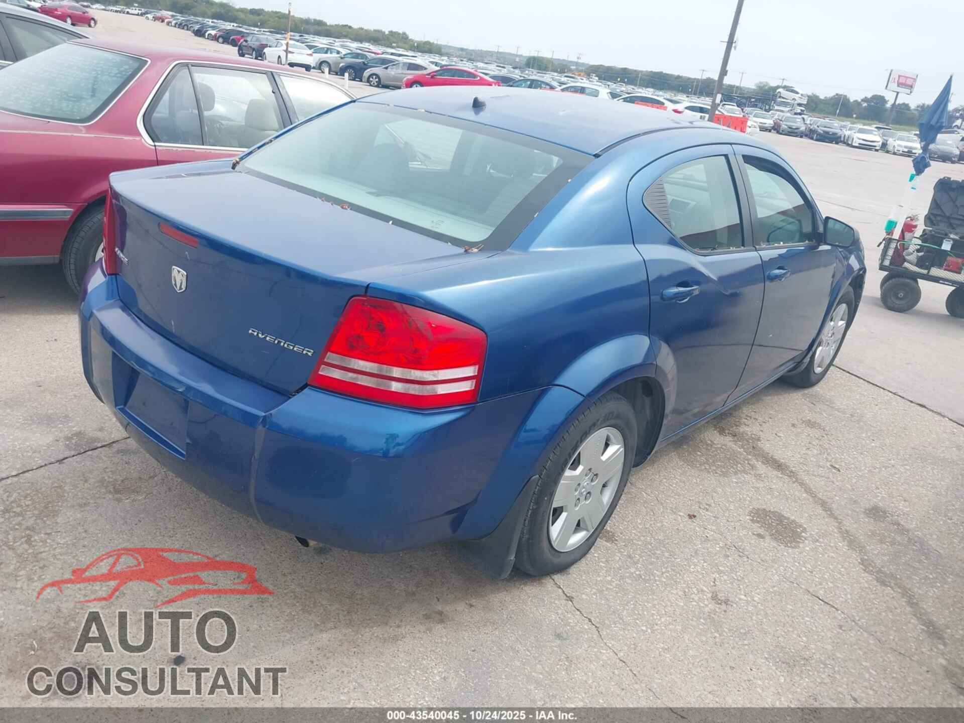 DODGE AVENGER 2010 - 1B3CC4FB1AN145235