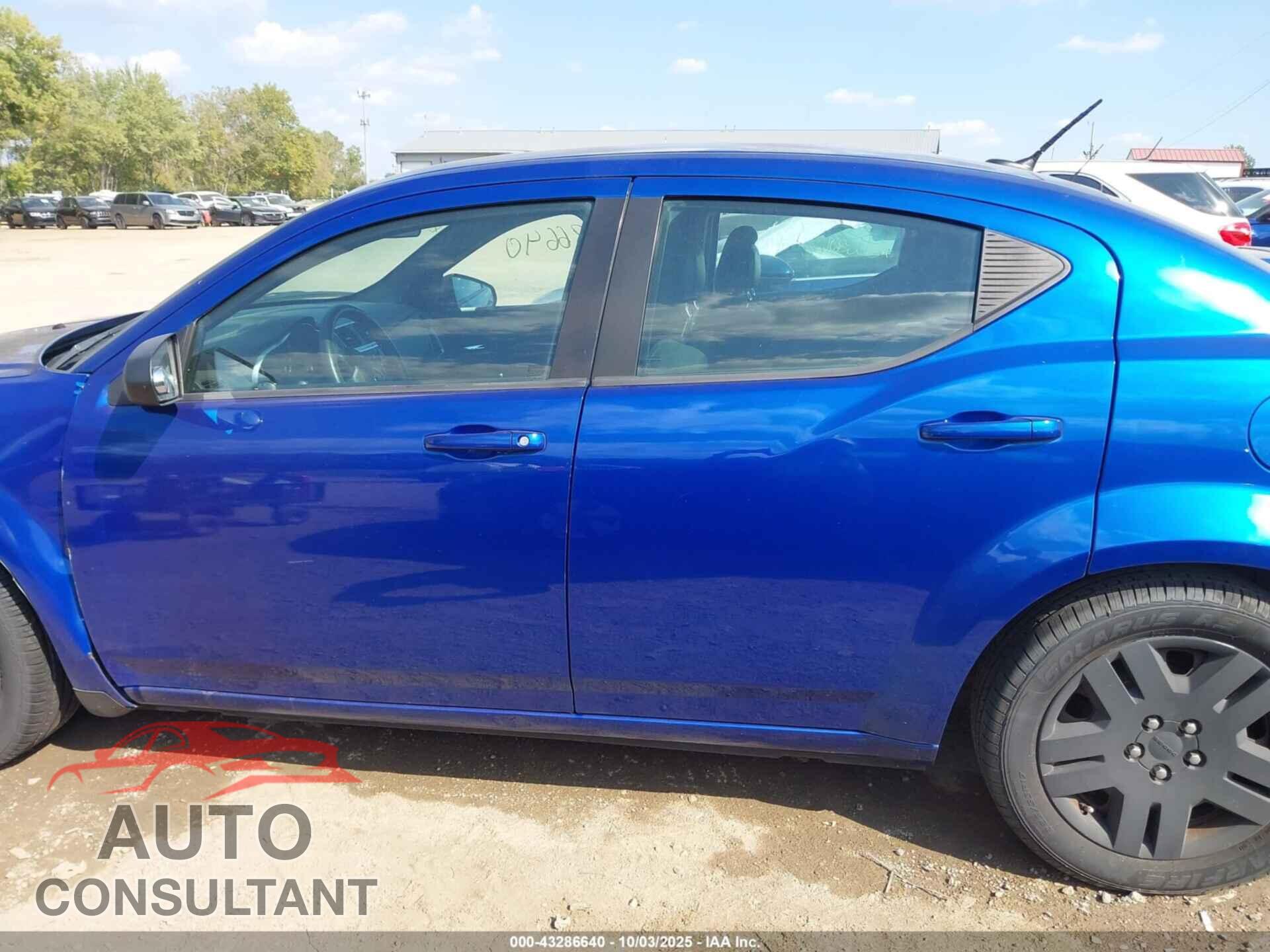 DODGE AVENGER 2013 - 1C3CDZAG7DN754253