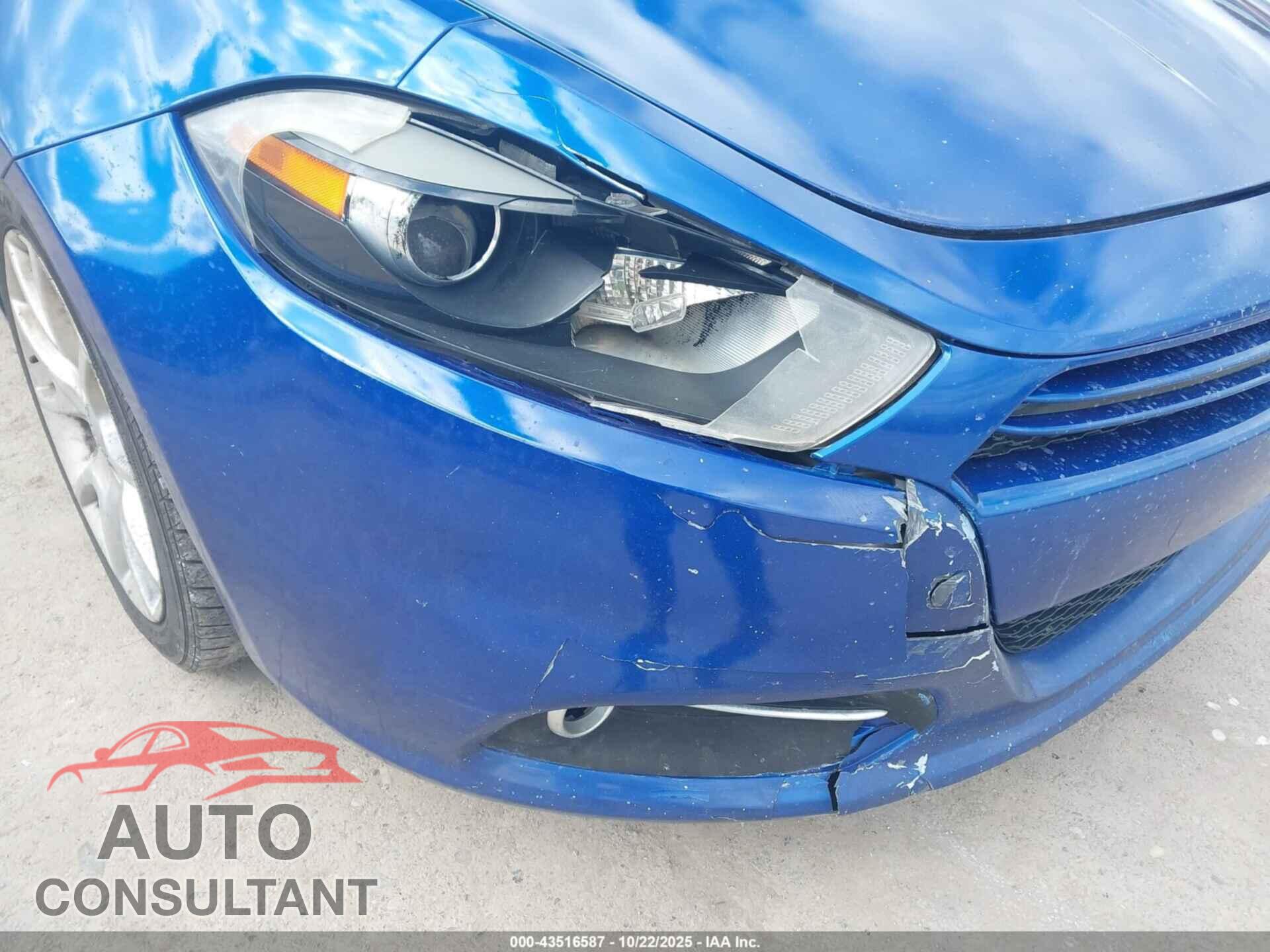 DODGE DART 2013 - 1C3CDFBA3DD184783