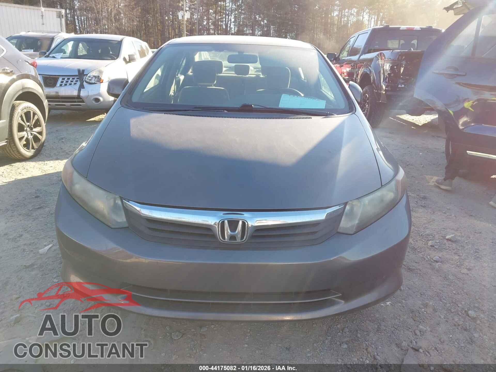 HONDA CIVIC 2012 - 19XFB2F57CE391713