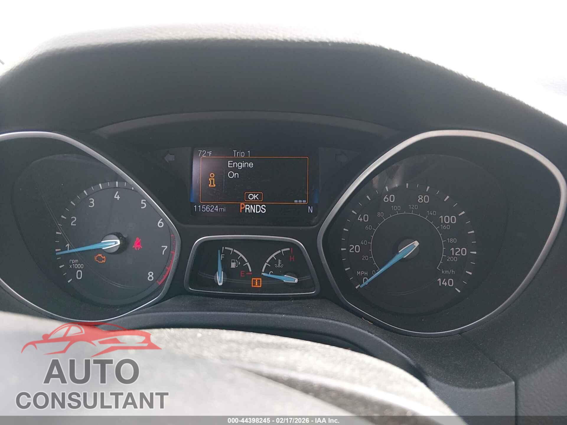 FORD FOCUS 2017 - 1FADP3J26HL288153
