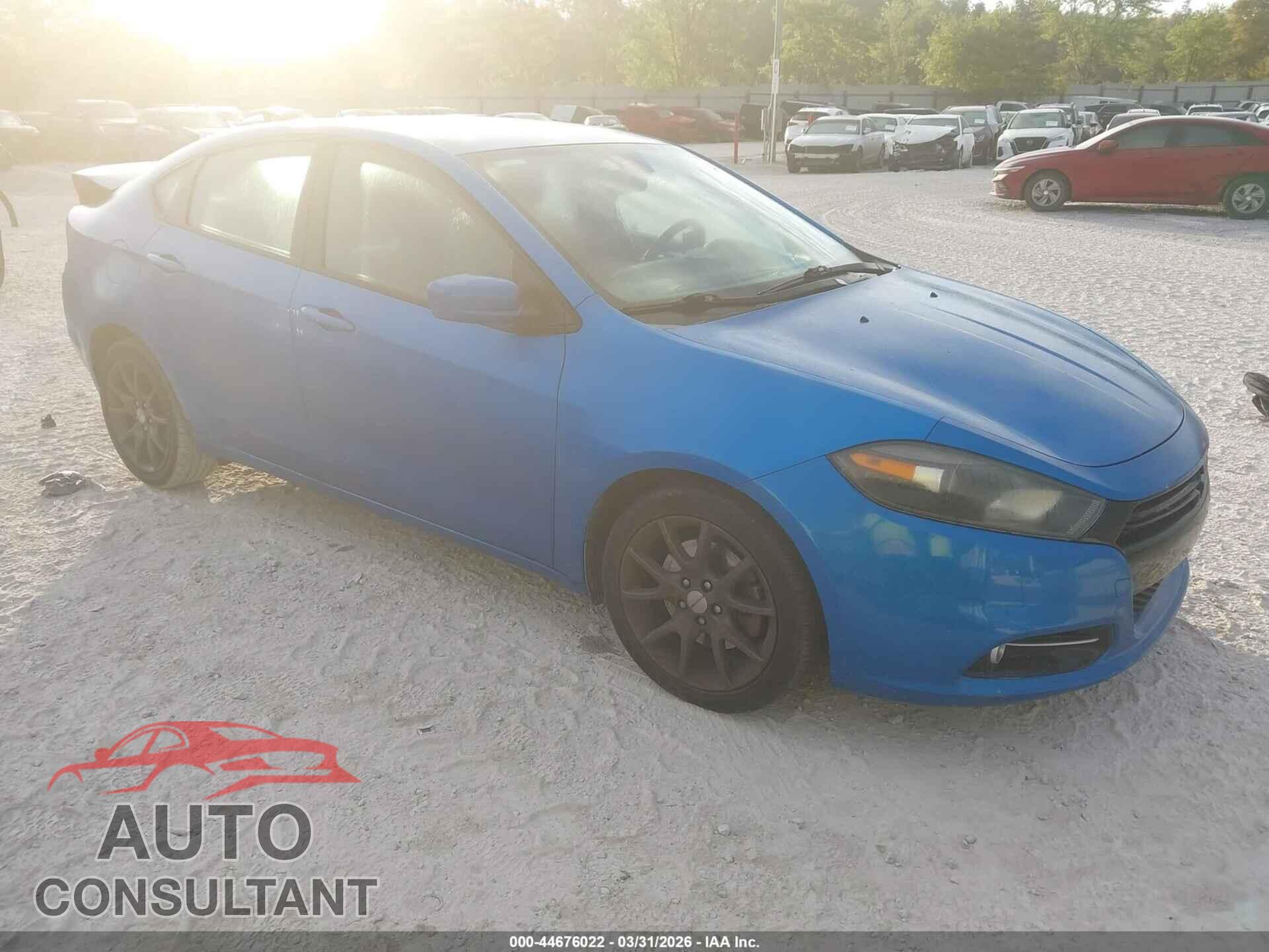 DODGE DART 2015 - 1C3CDFBB3FD278237