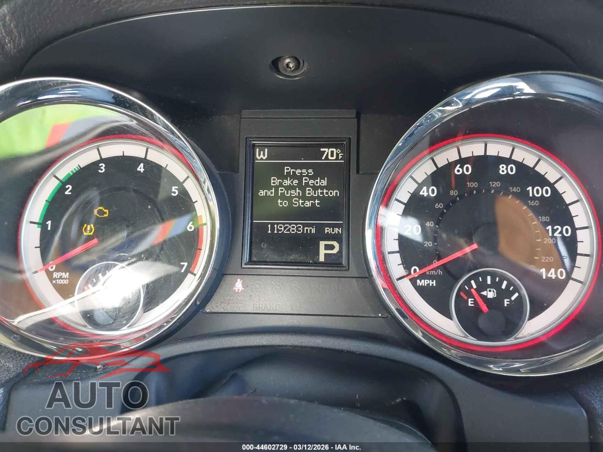 DODGE DURANGO 2012 - 1C4SDHCT9CC130122