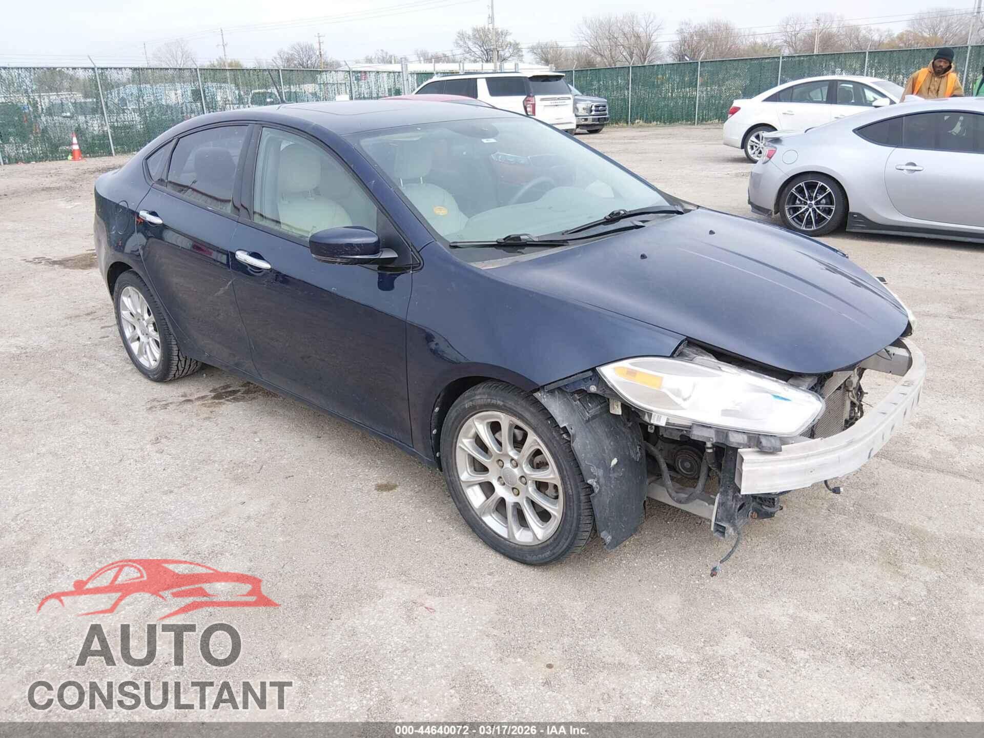 DODGE DART 2013 - 1C3CDFCA6DD200487