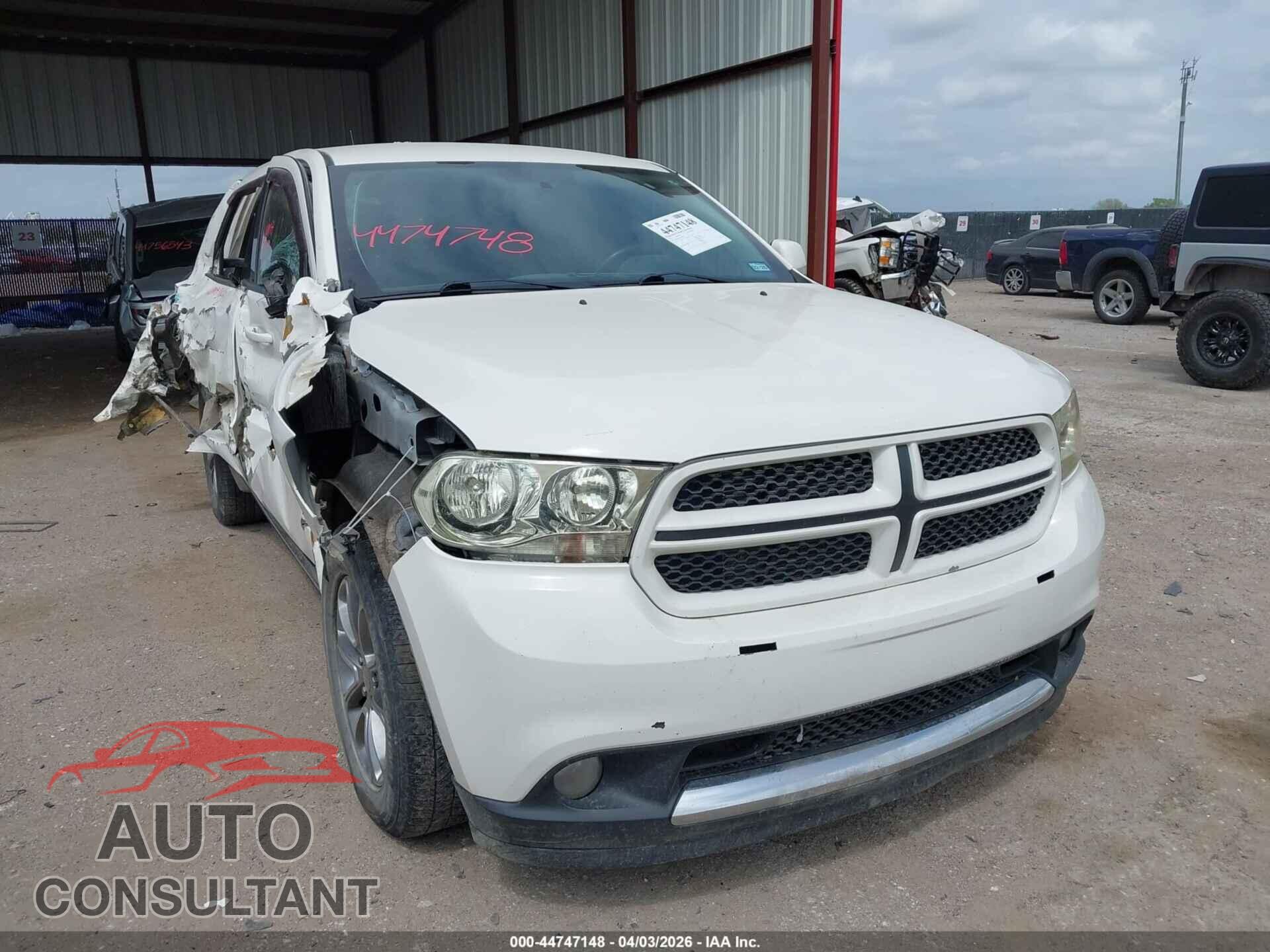 DODGE DURANGO 2012 - 1C4RDJFGXCC361387
