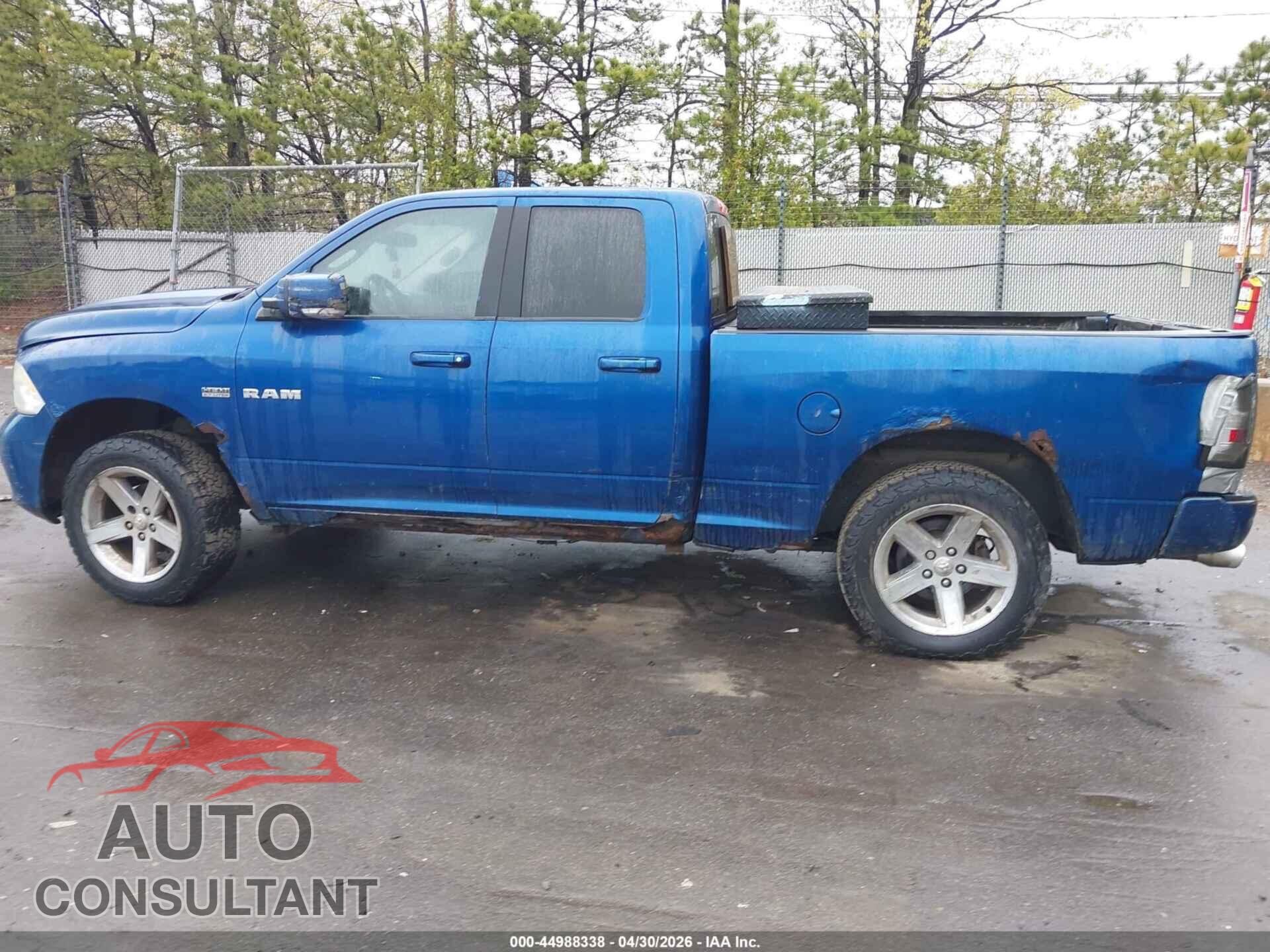 DODGE RAM 1500 2010 - 1D7RV1GT2AS149116