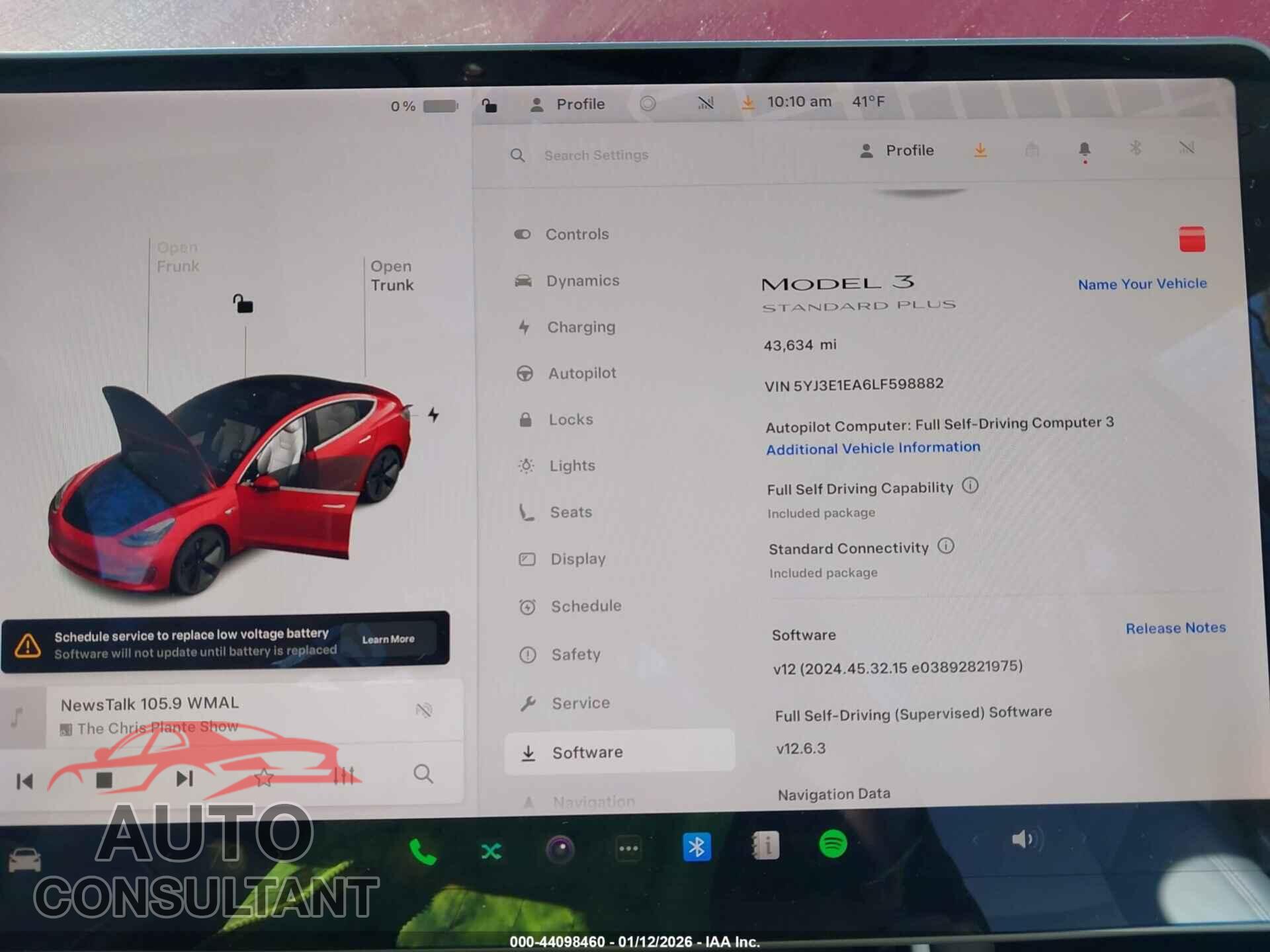 TESLA MODEL 3 2020 - 5YJ3E1EA6LF598882