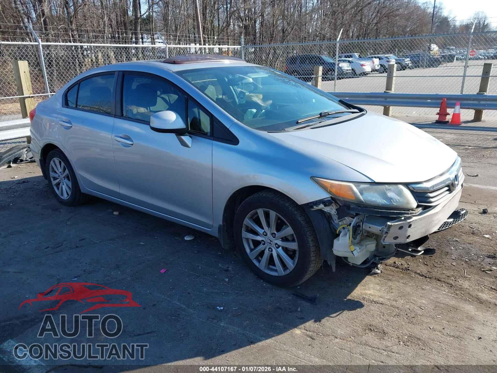 HONDA CIVIC 2012 - 19XFB2F82CE100058