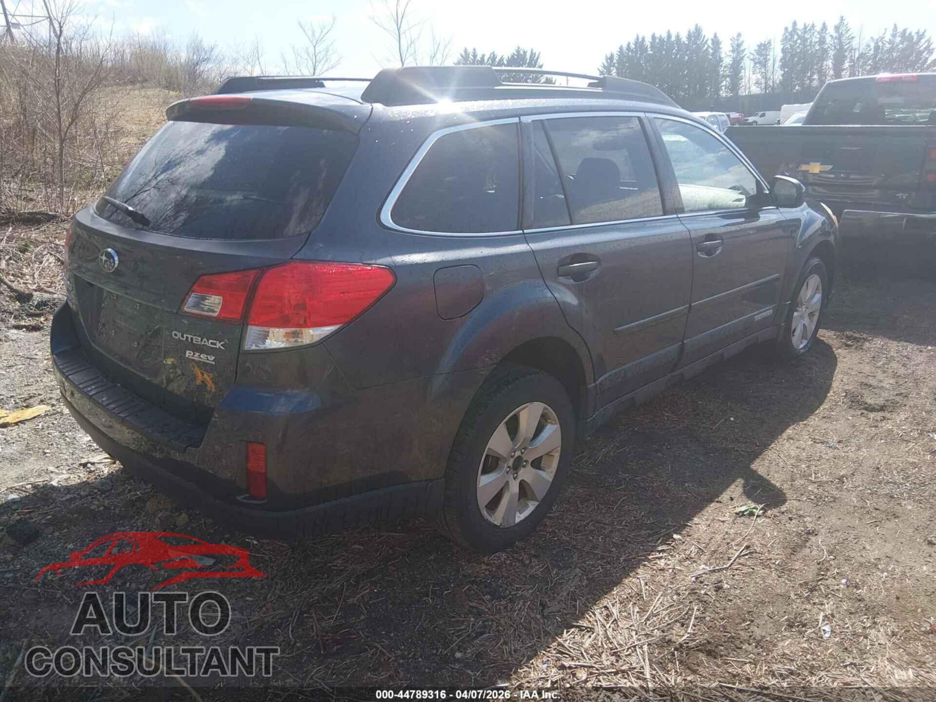 SUBARU OUTBACK 2012 - 4S4BRBGC6C3264848