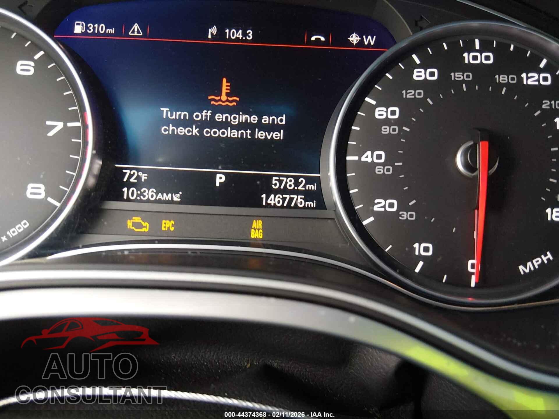 AUDI A6 2016 - WAUGFAFC7GN097647