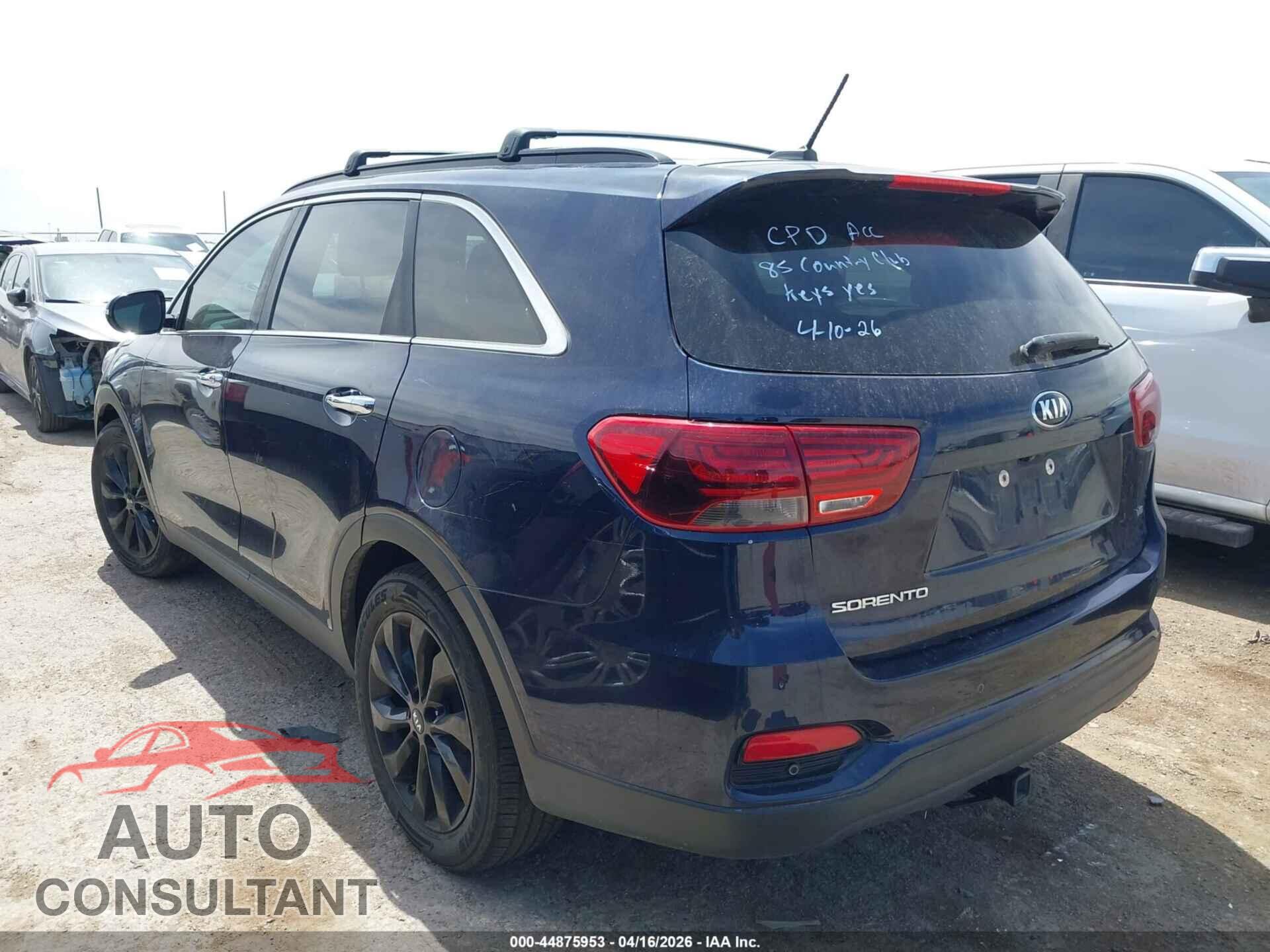 KIA SORENTO 2019 - 5XYPG4A59KG603473