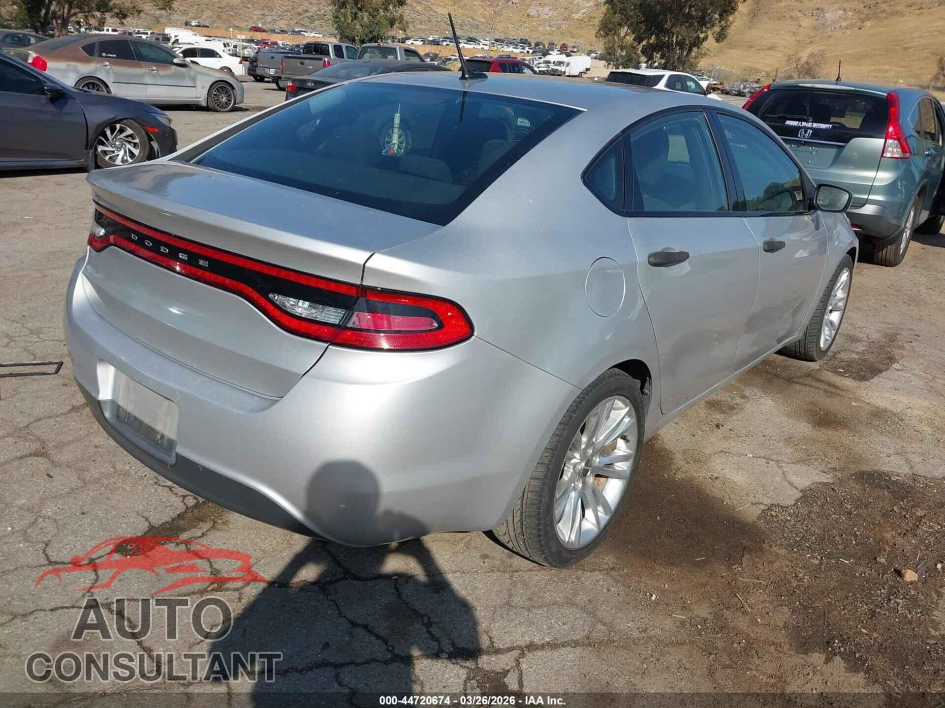 DODGE DART 2013 - 1C3CDFAAXDD241661