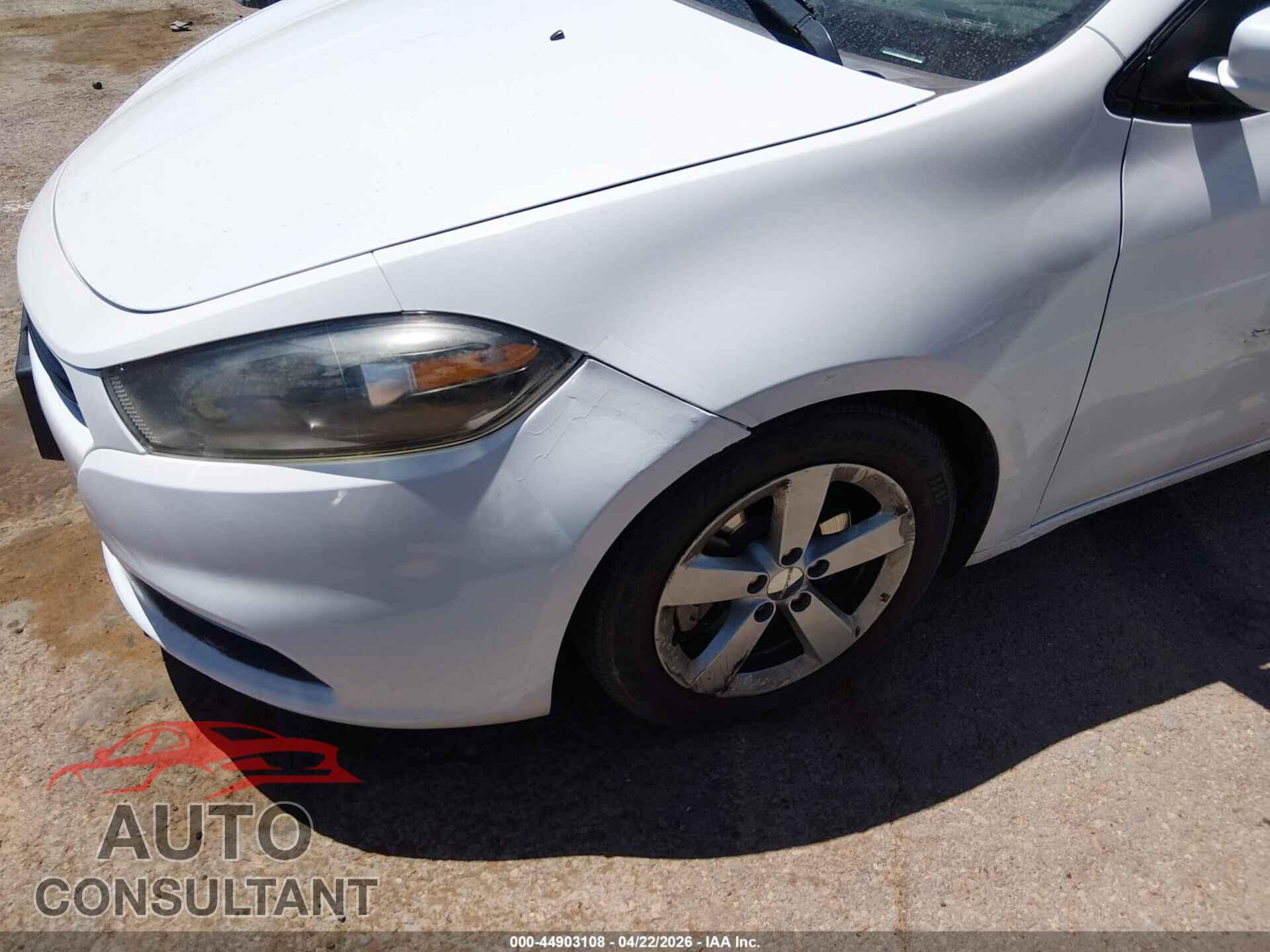 DODGE DART 2016 - 1C3CDFBB5GD689916