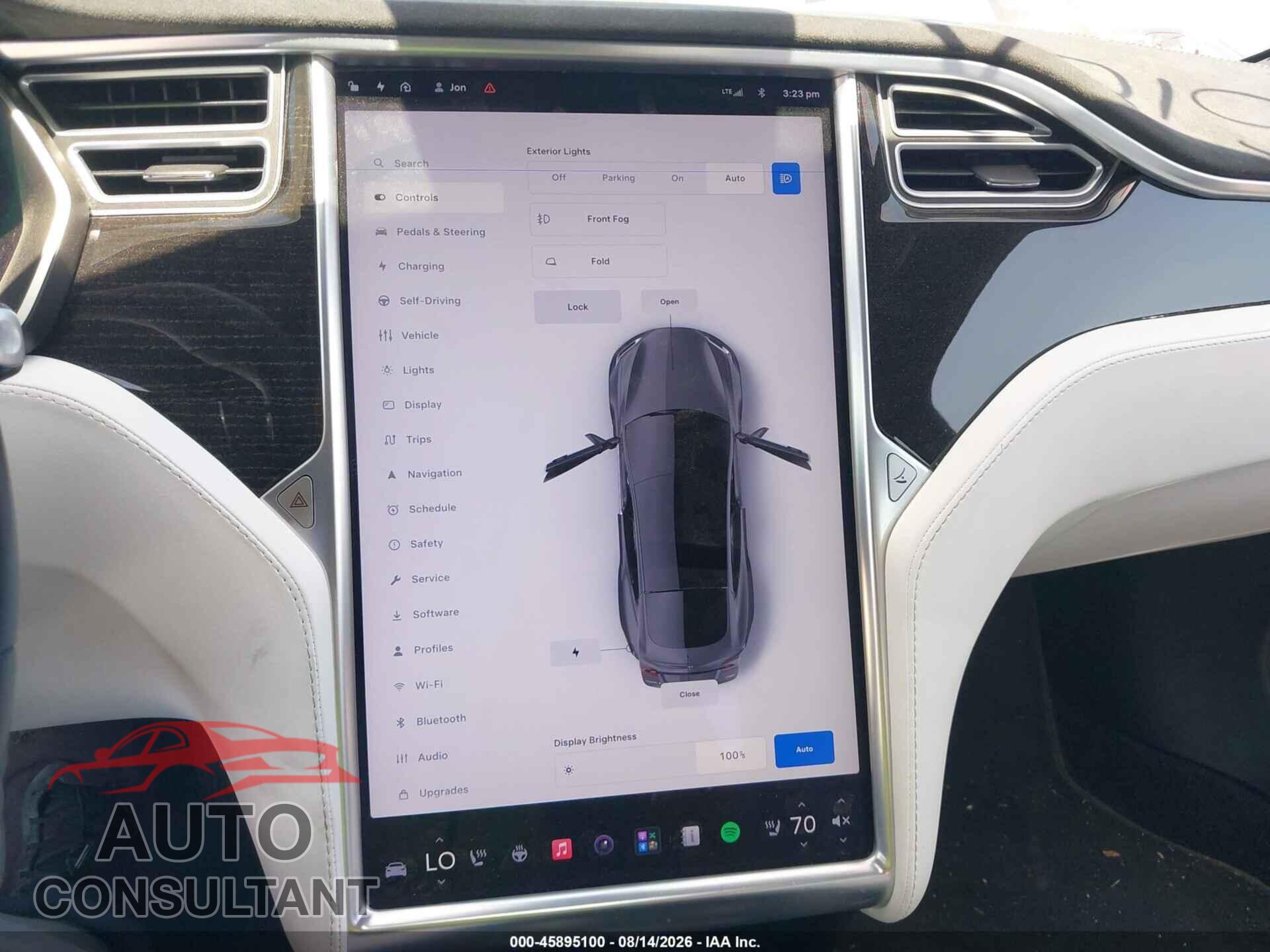 TESLA MODEL S 2017 - 5YJSA1E2XHF201262