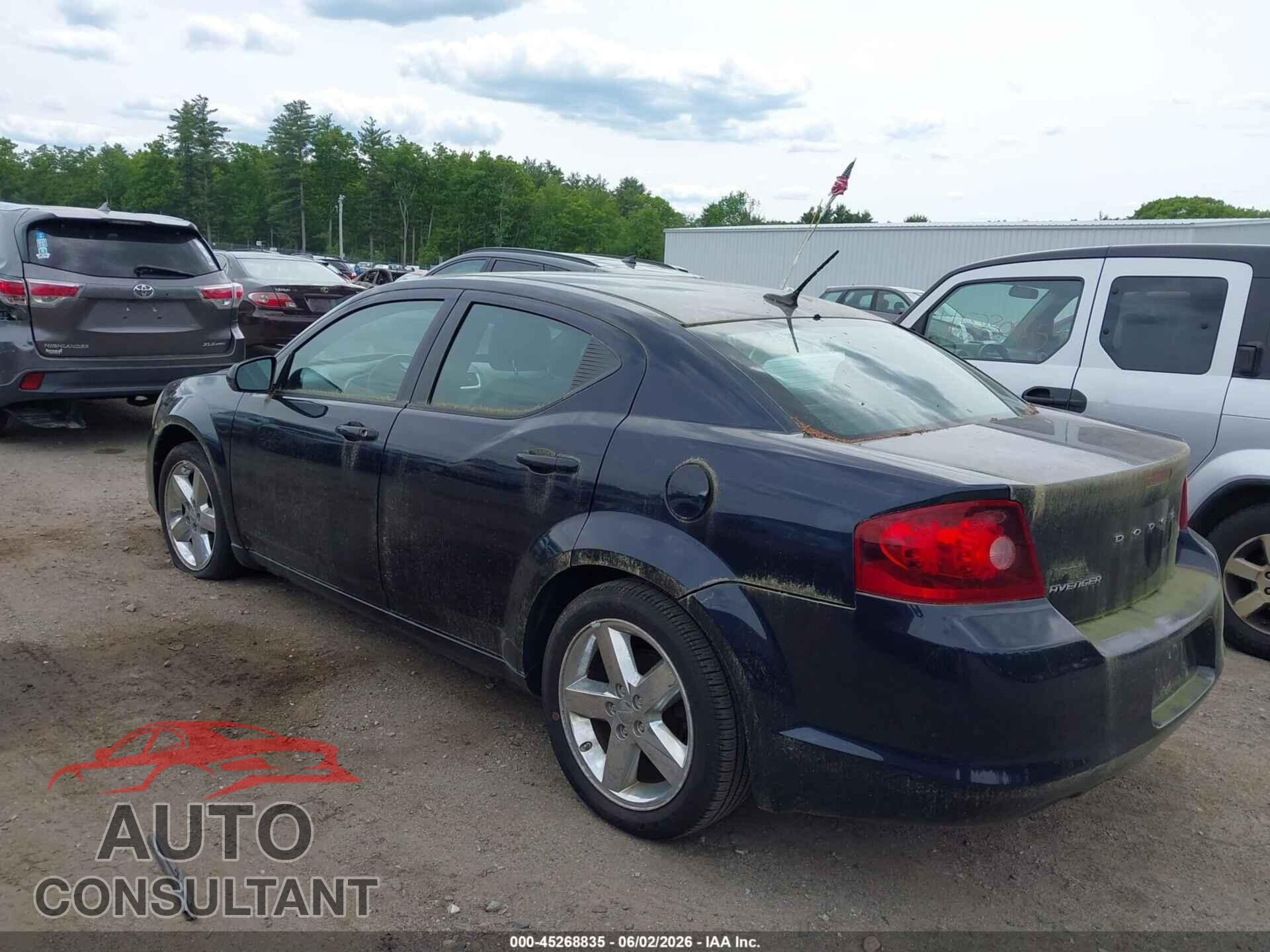 DODGE AVENGER 2011 - 1B3BD2FG2BN541166