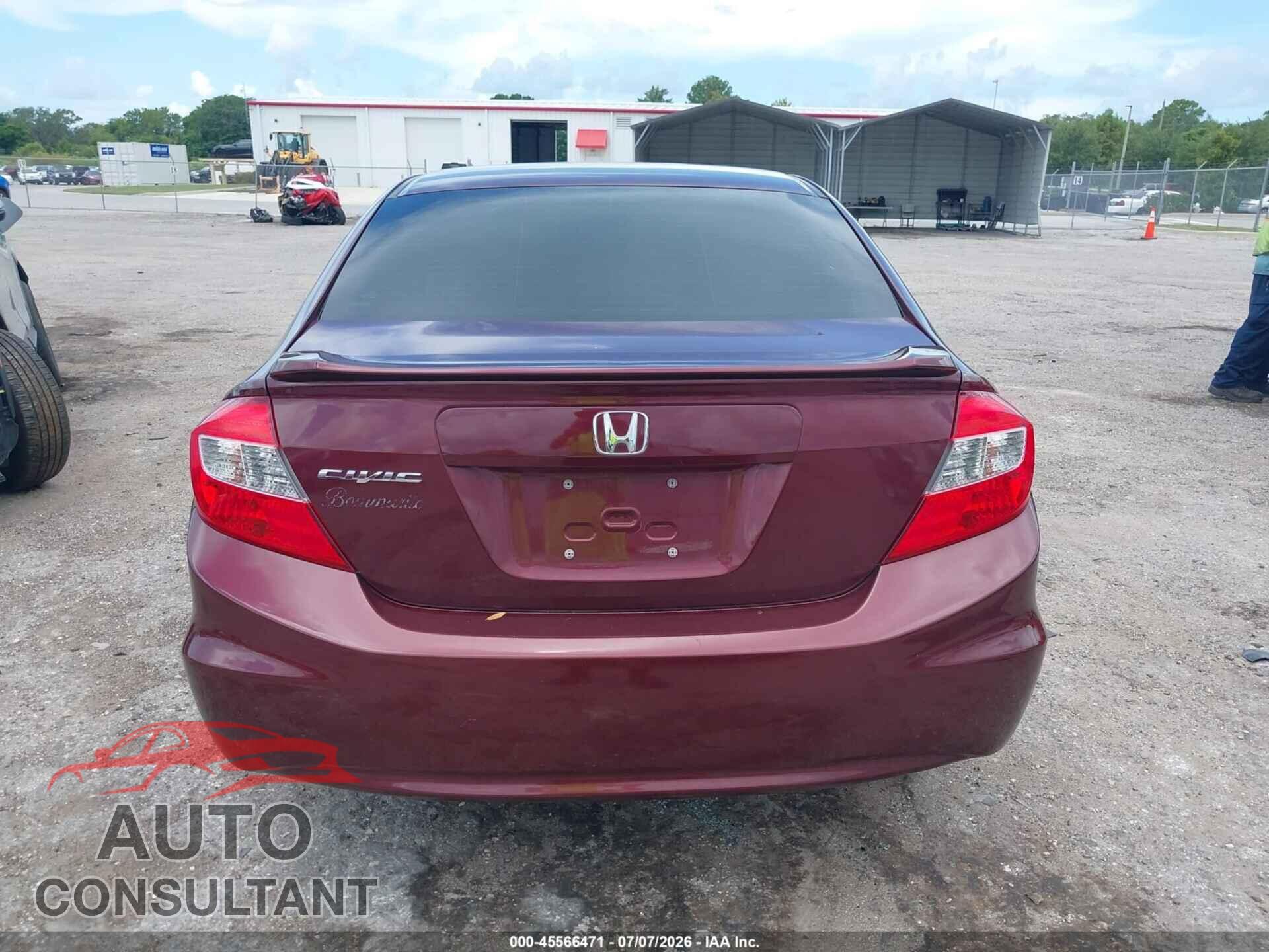HONDA CIVIC 2012 - 2HGFB2F81CH537295