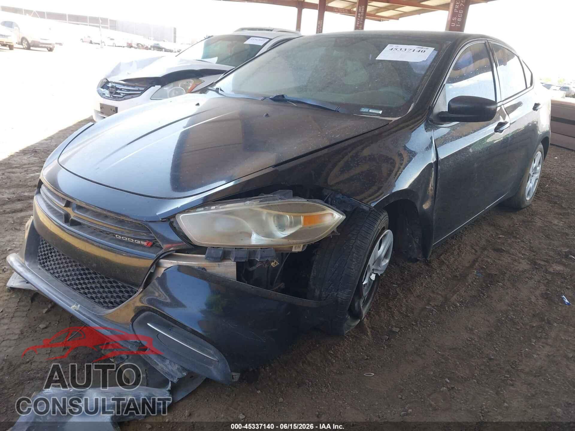 DODGE DART 2015 - 1C3CDFAA3FD406291