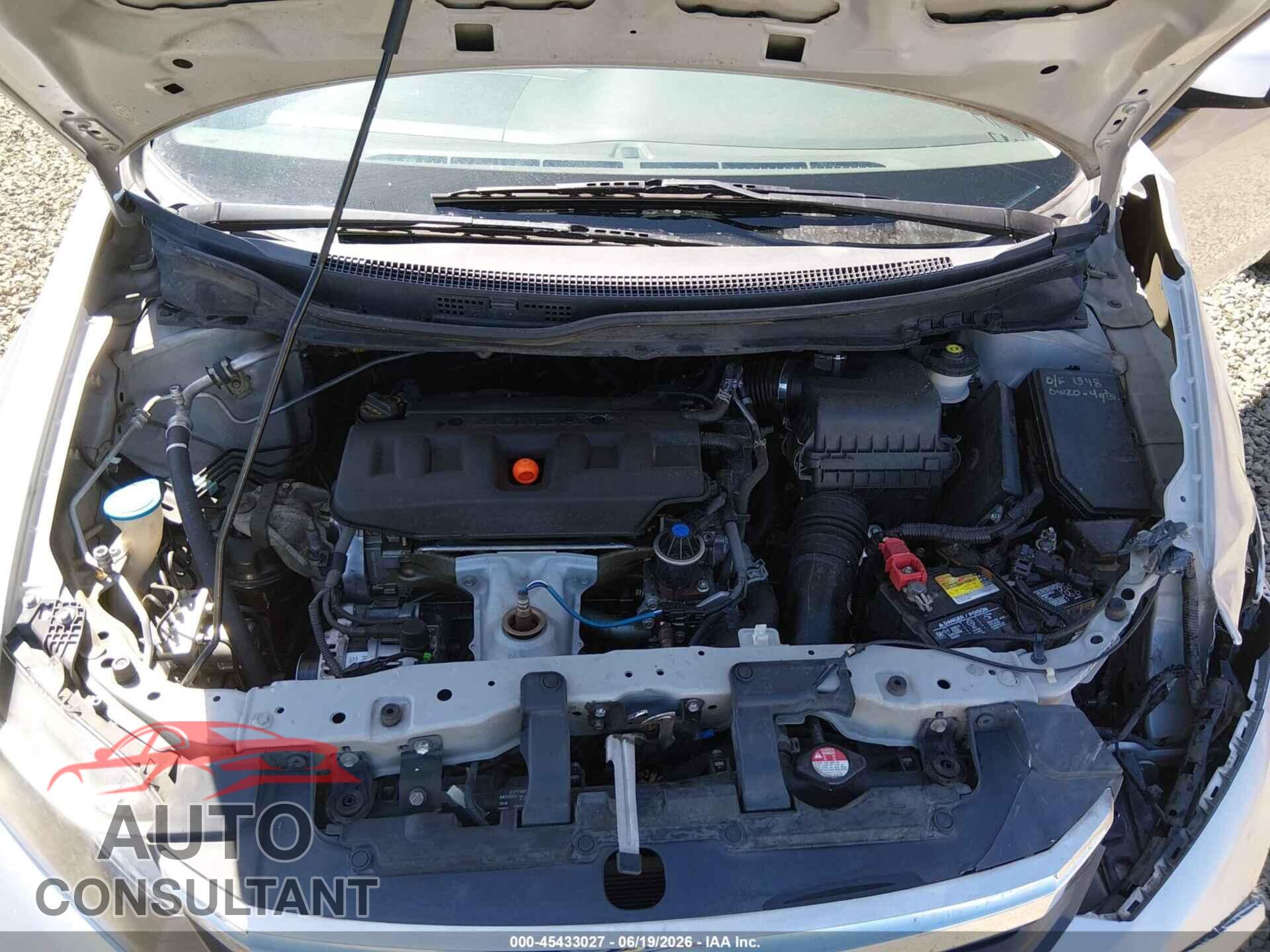 HONDA CIVIC 2012 - 2HGFB2F59CH320616