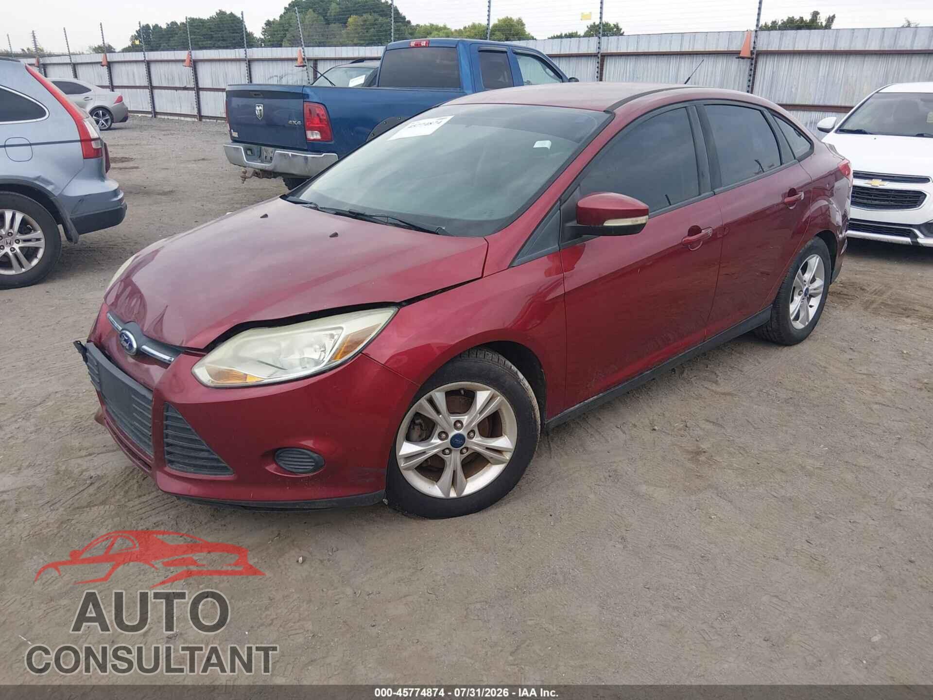 FORD FOCUS 2014 - 1FADP3F23EL387341