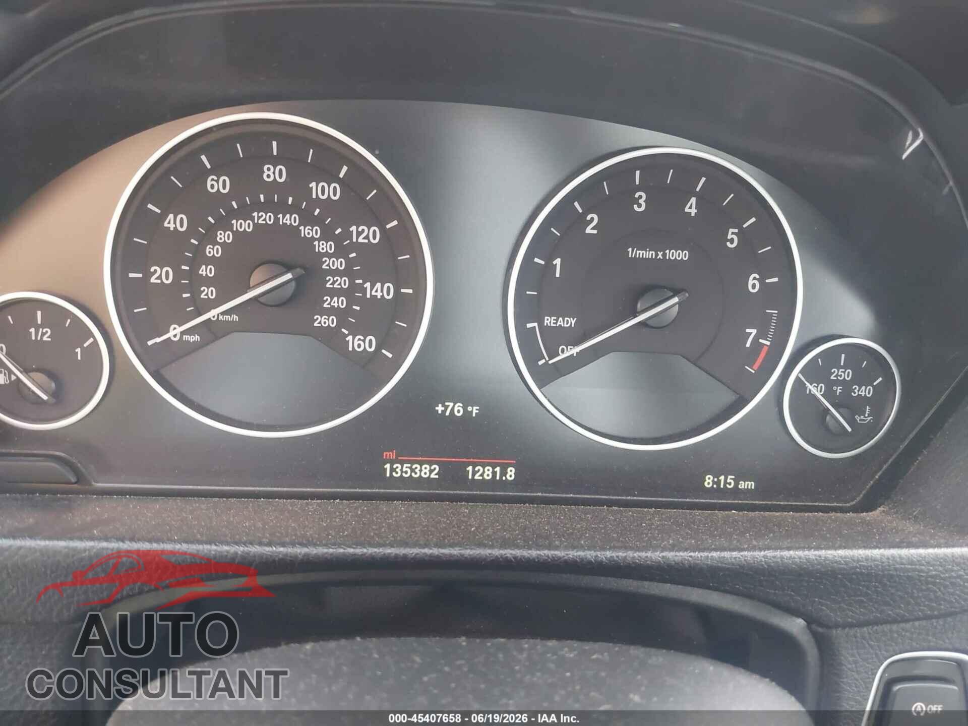 BMW 328I 2016 - WBA8E3G50GNU02456