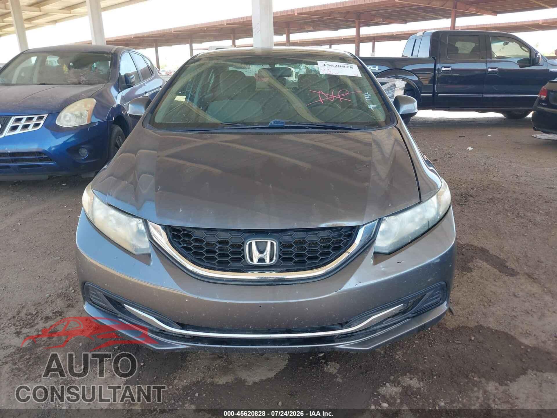 HONDA CIVIC 2013 - 19XFB2F52DE229778