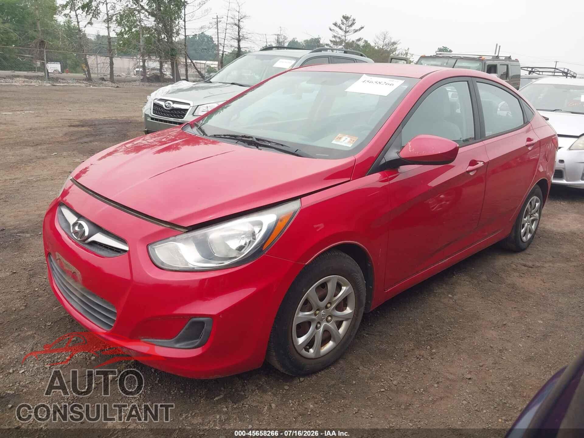 HYUNDAI ACCENT 2013 - KMHCT4AE0DU280227