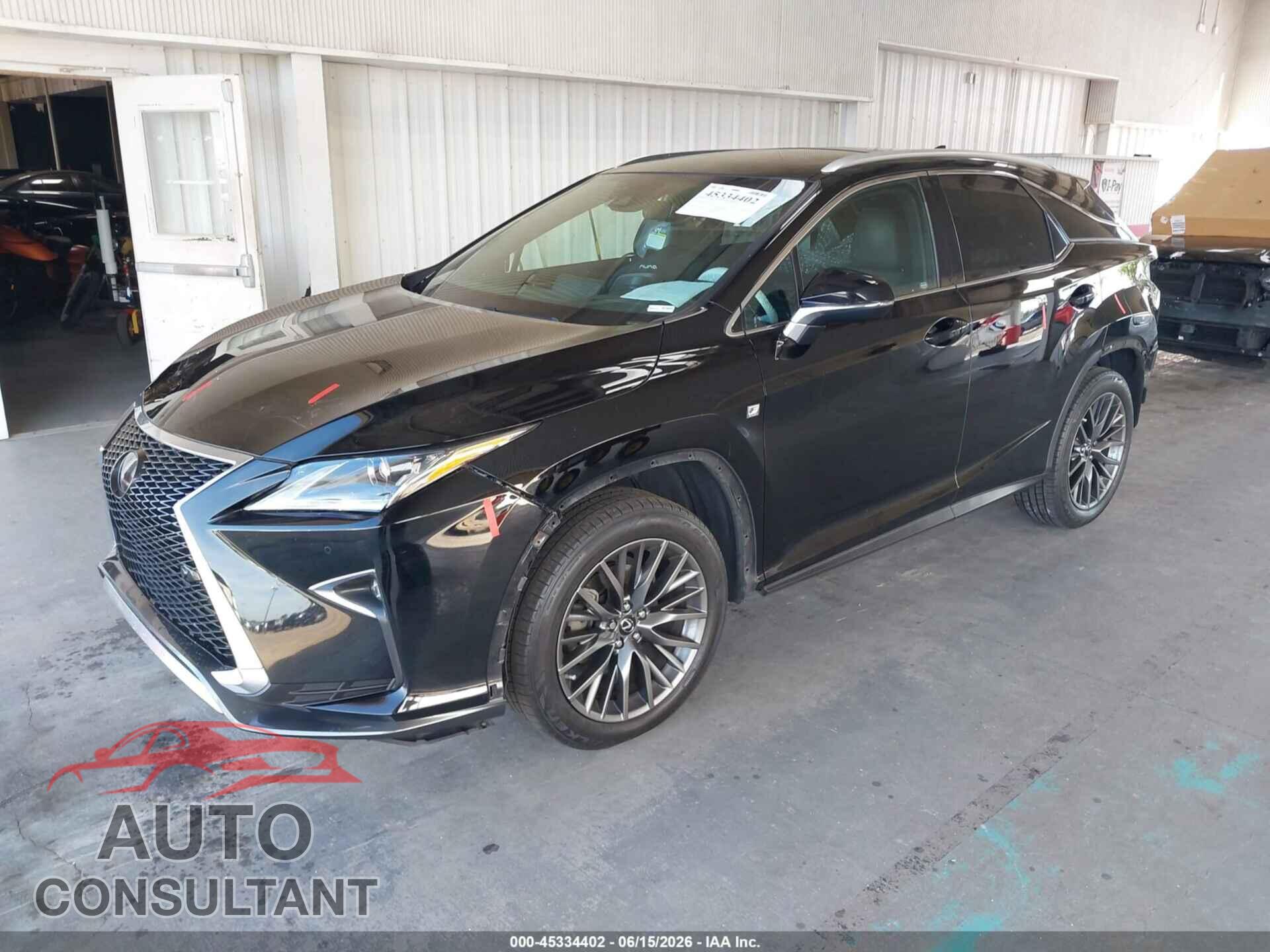 LEXUS RX 350 2017 - 2T2ZZMCA8HC075471