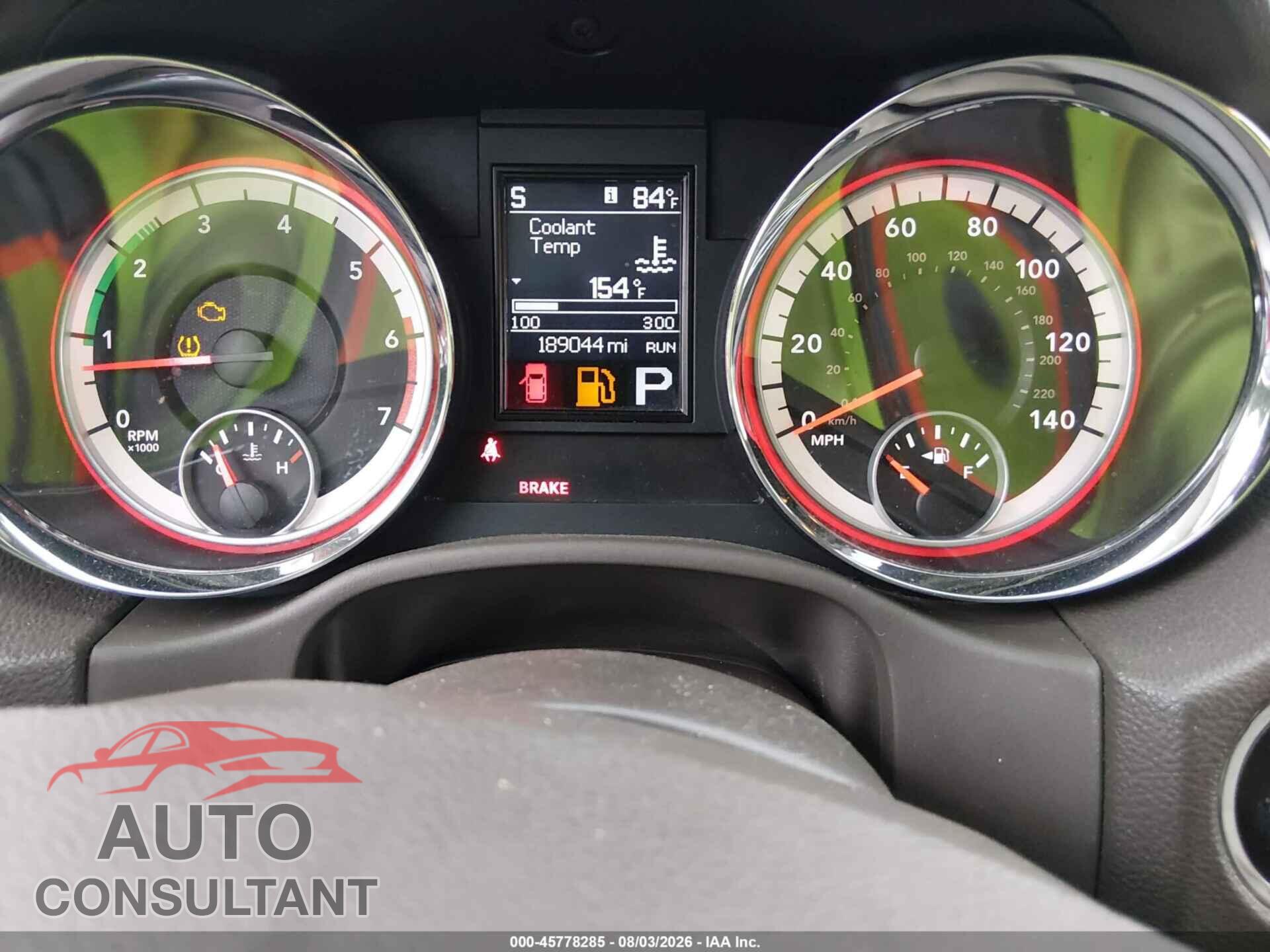 DODGE DURANGO 2011 - 1D4SD4GT3BC696880