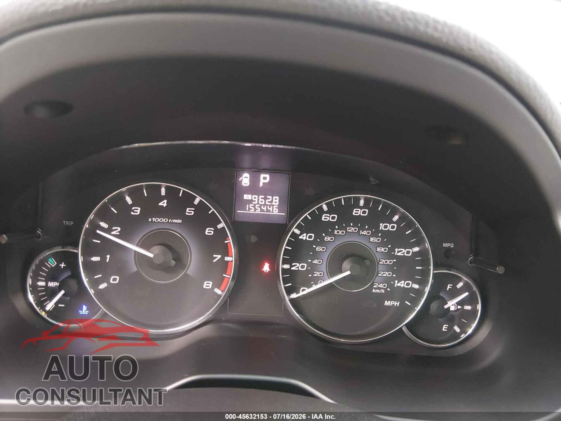 SUBARU OUTBACK 2012 - 4S4BRBCC4C3254082