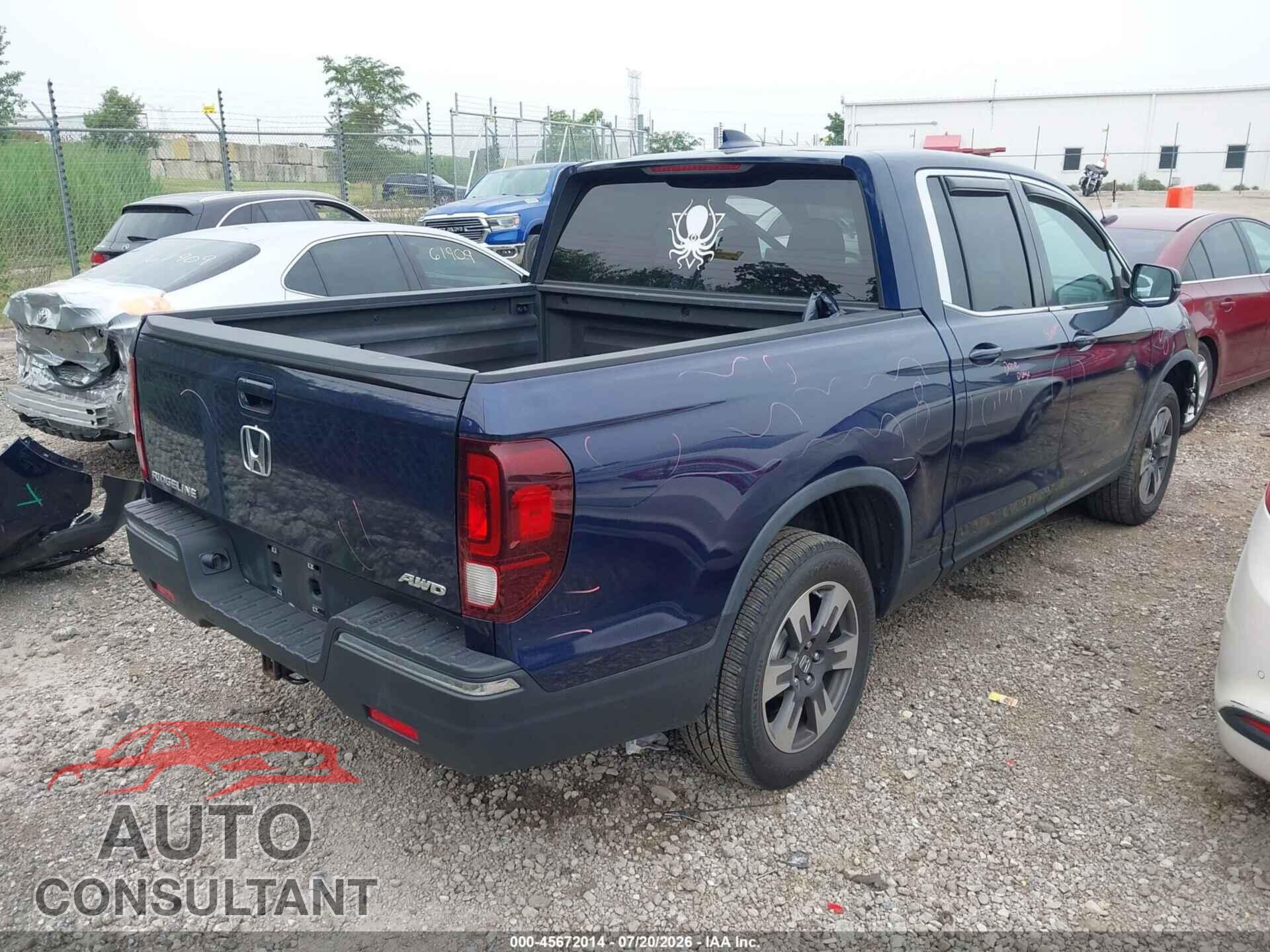HONDA RIDGELINE 2017 - 5FPYK3F52HB001981