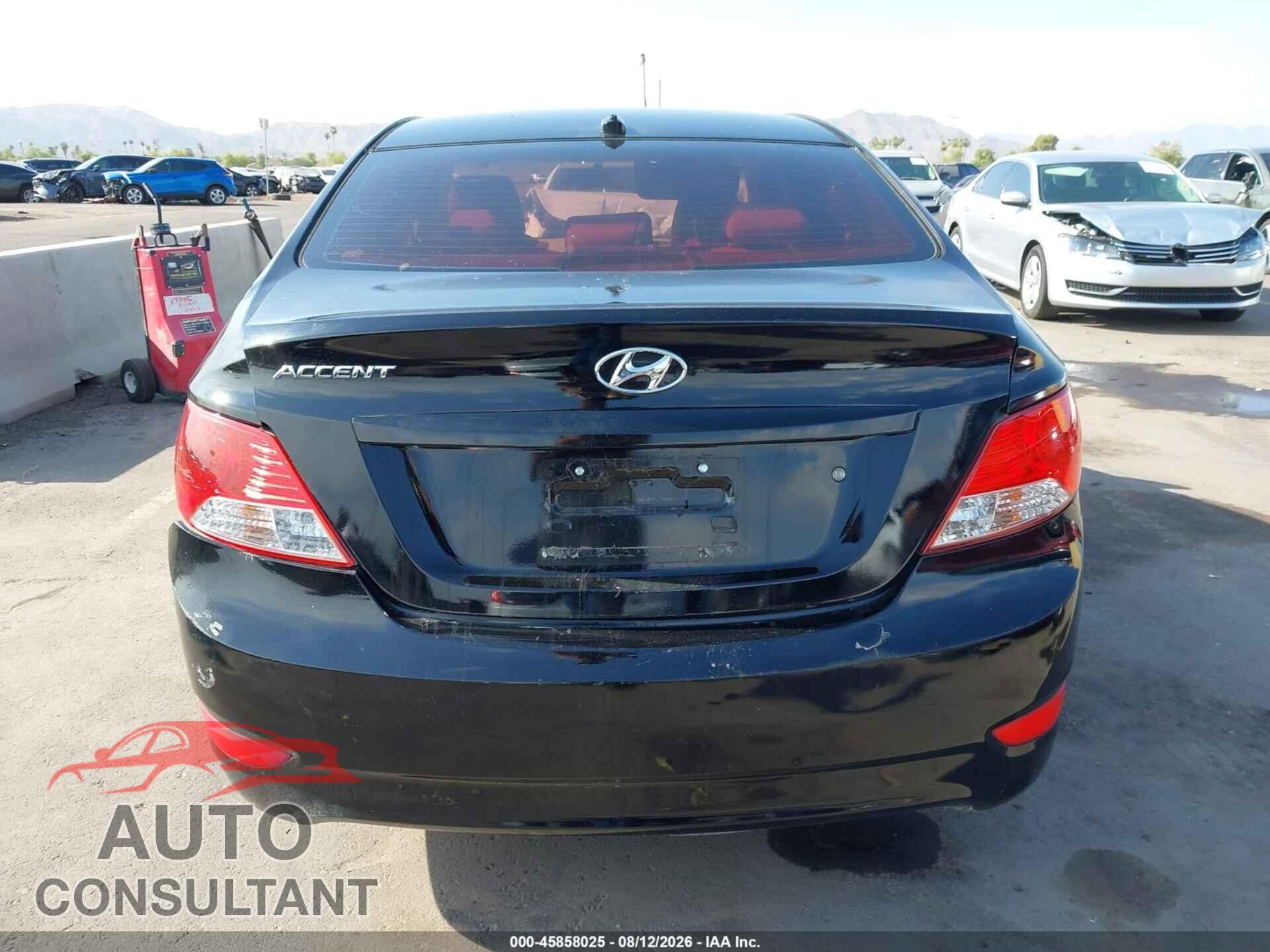HYUNDAI ACCENT 2012 - KMHCU4AE1CU043015