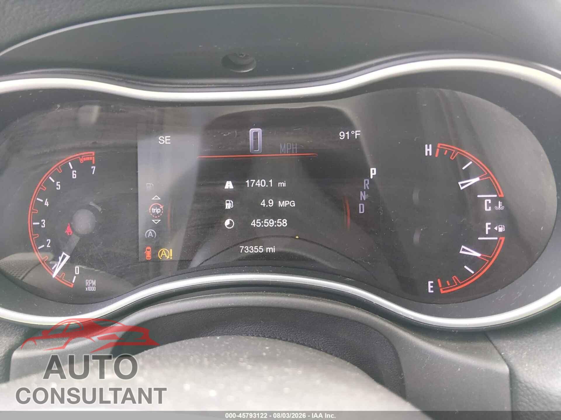 DODGE DURANGO 2020 - 1C4RDJFG3LC431666