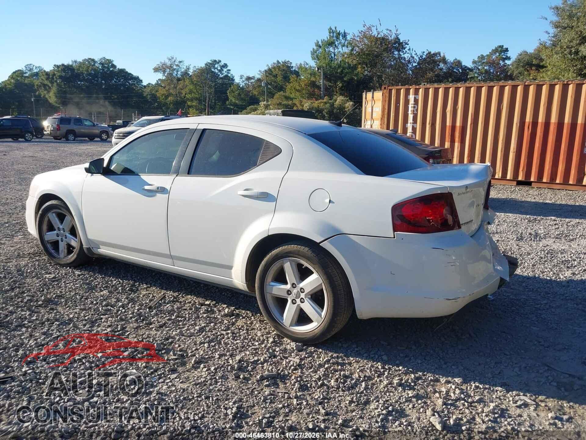 DODGE AVENGER 2013 - 1C3CDZAB3DN625947