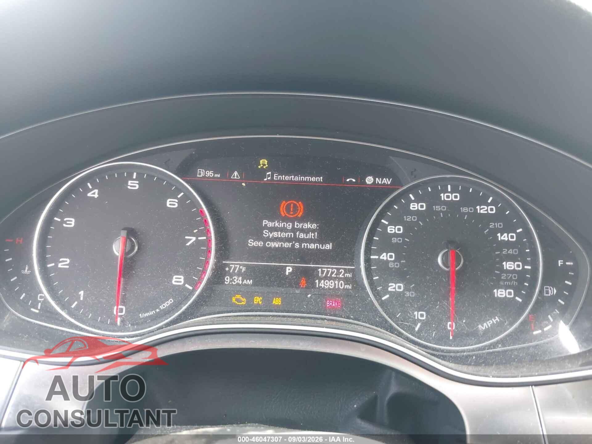AUDI A7 2012 - WAUYGAFC8CN109557