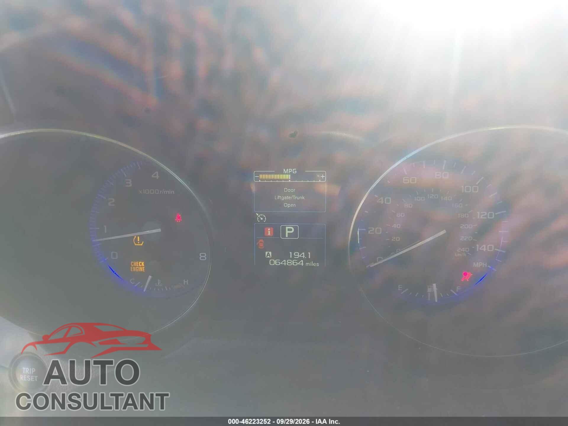 SUBARU OUTBACK 2015 - 4S4BSBLC4F3233077