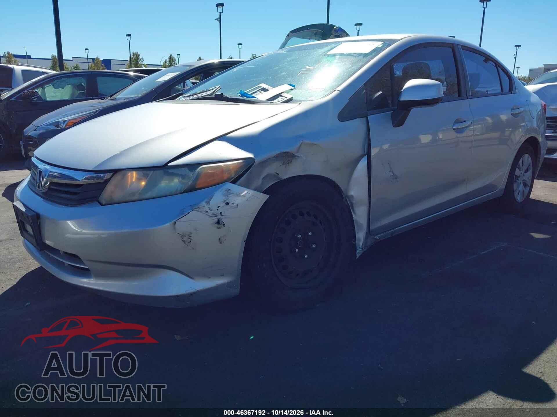 HONDA CIVIC 2012 - 19XFB2F56CE304044