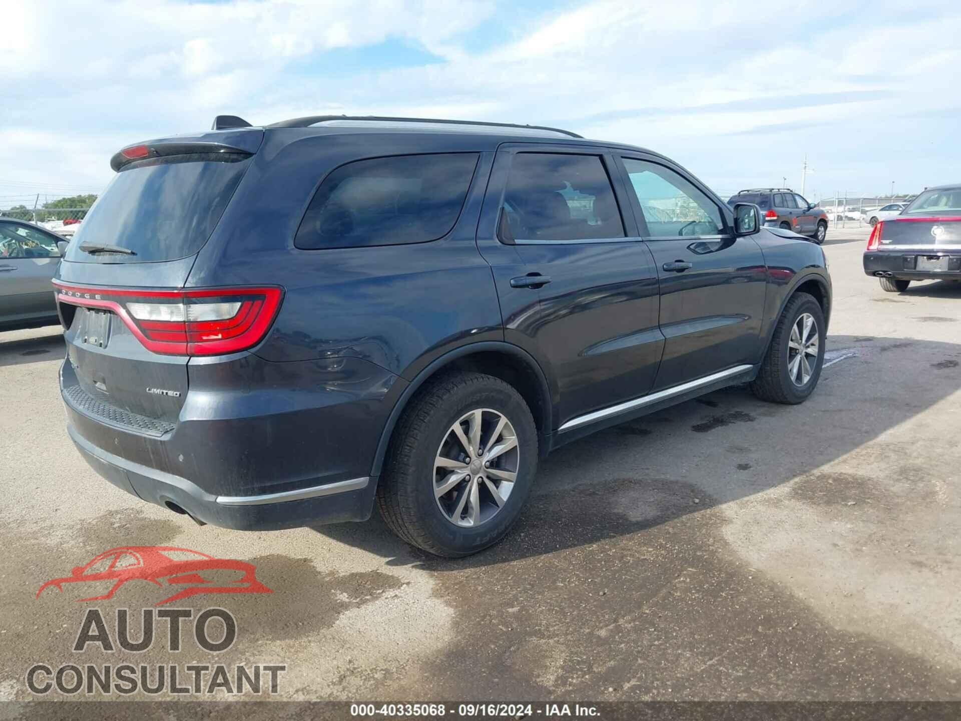 DODGE DURANGO 2016 - 1C4RDJDG6GC412828