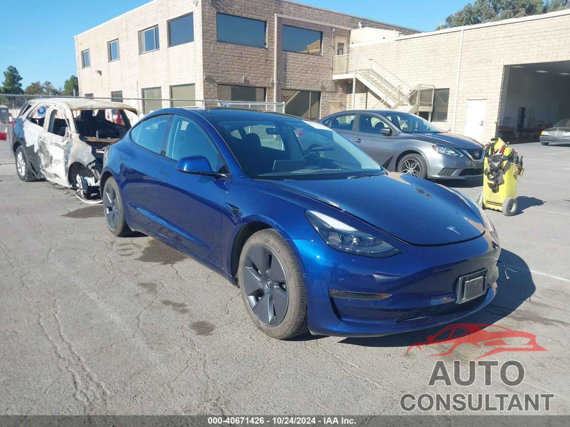 TESLA MODEL 3 2022 - 5YJ3E1EB8NF179086