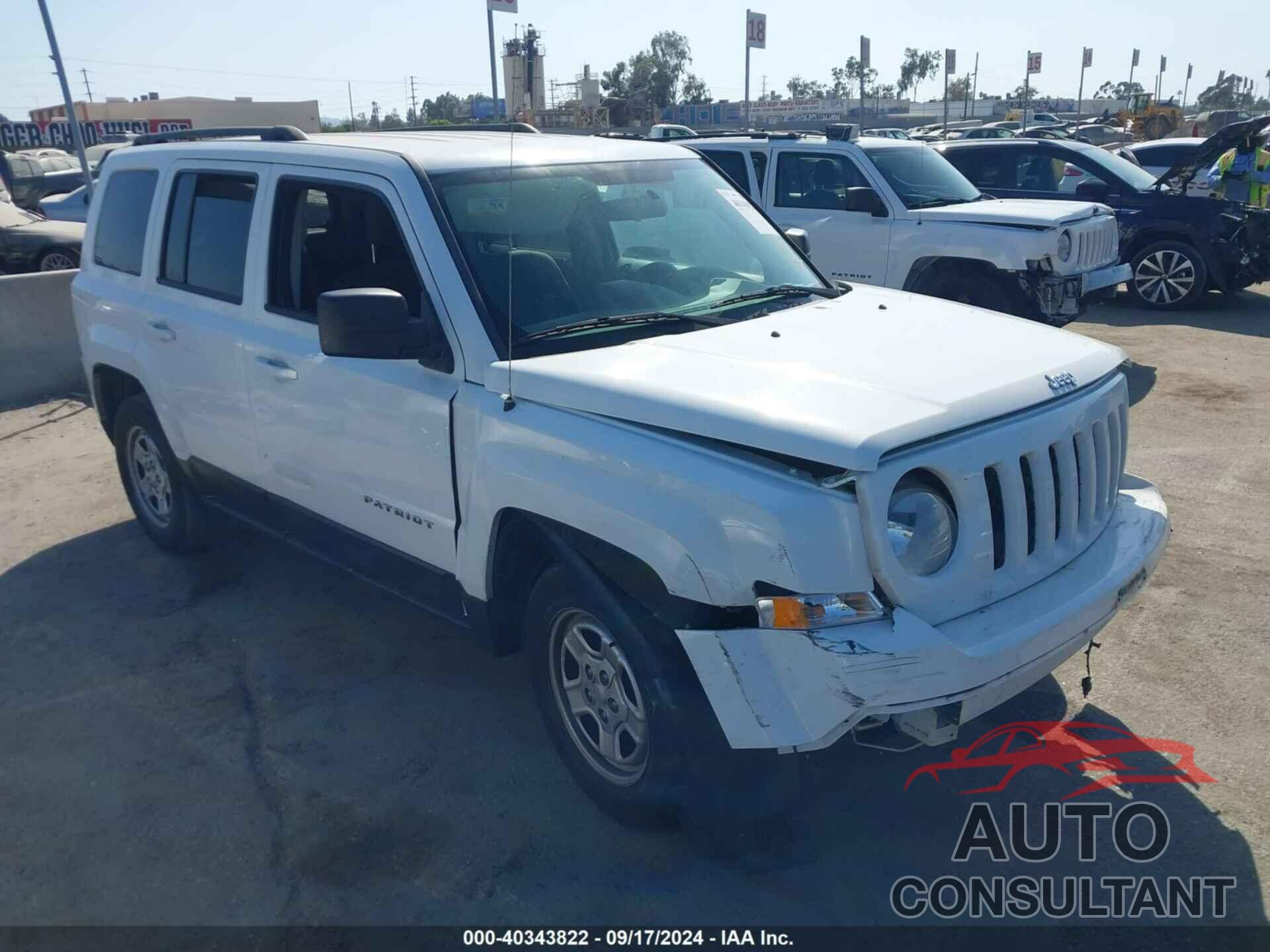 JEEP PATRIOT 2015 - 1C4NJPBA1FD262287