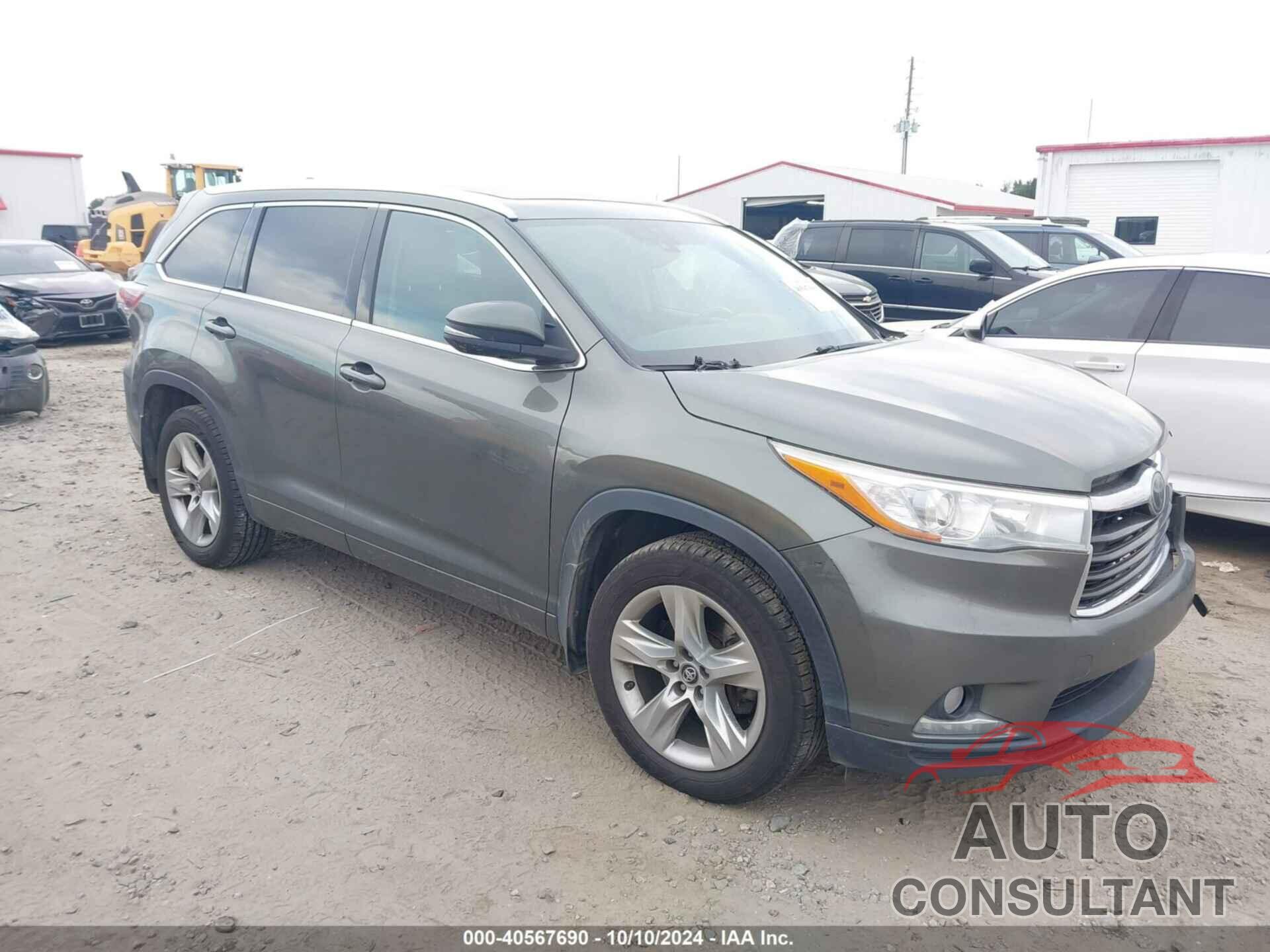 TOYOTA HIGHLANDER 2016 - 5TDDKRFH5GS348090