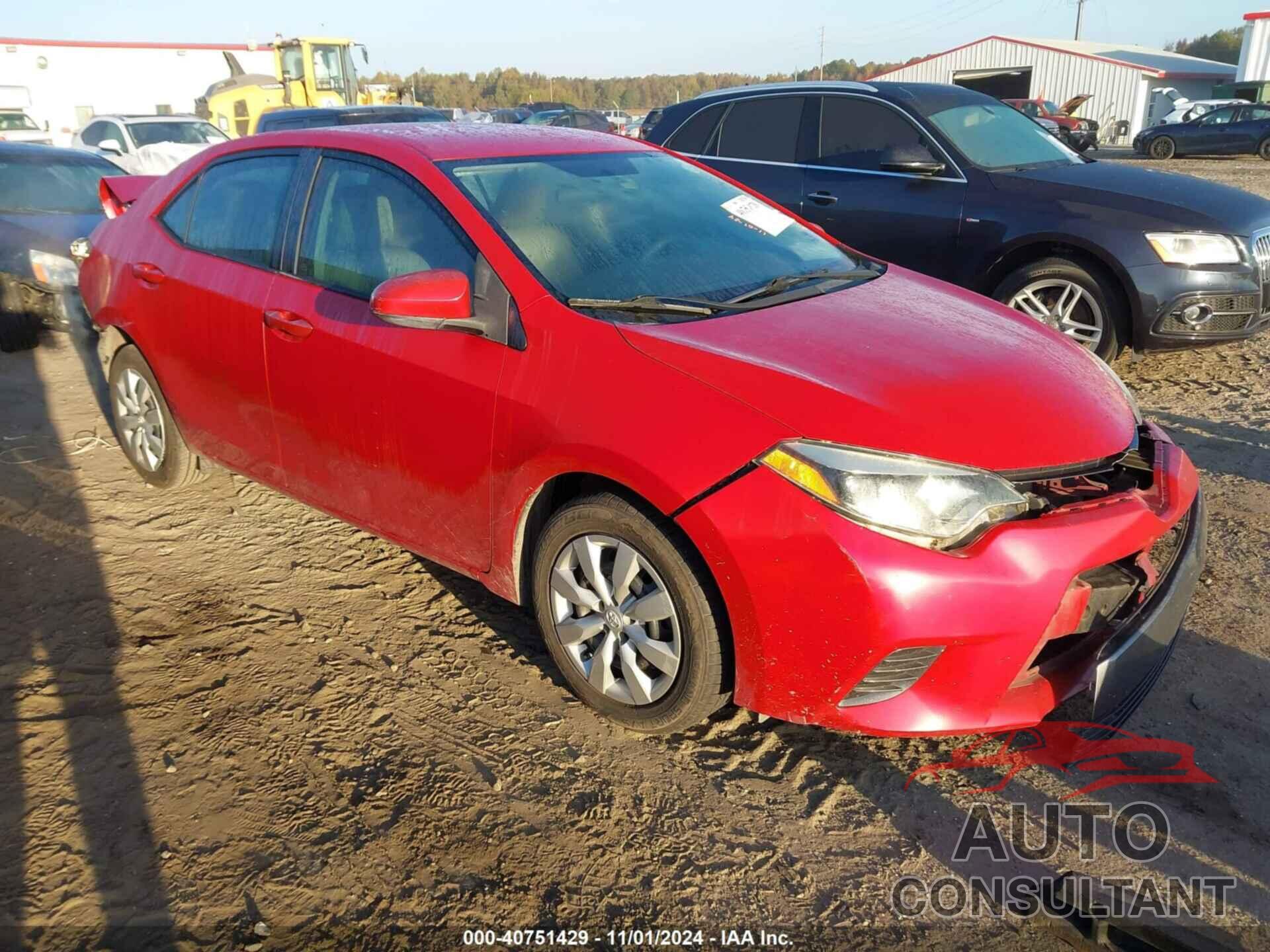 TOYOTA COROLLA 2015 - 2T1BURHE4FC465705