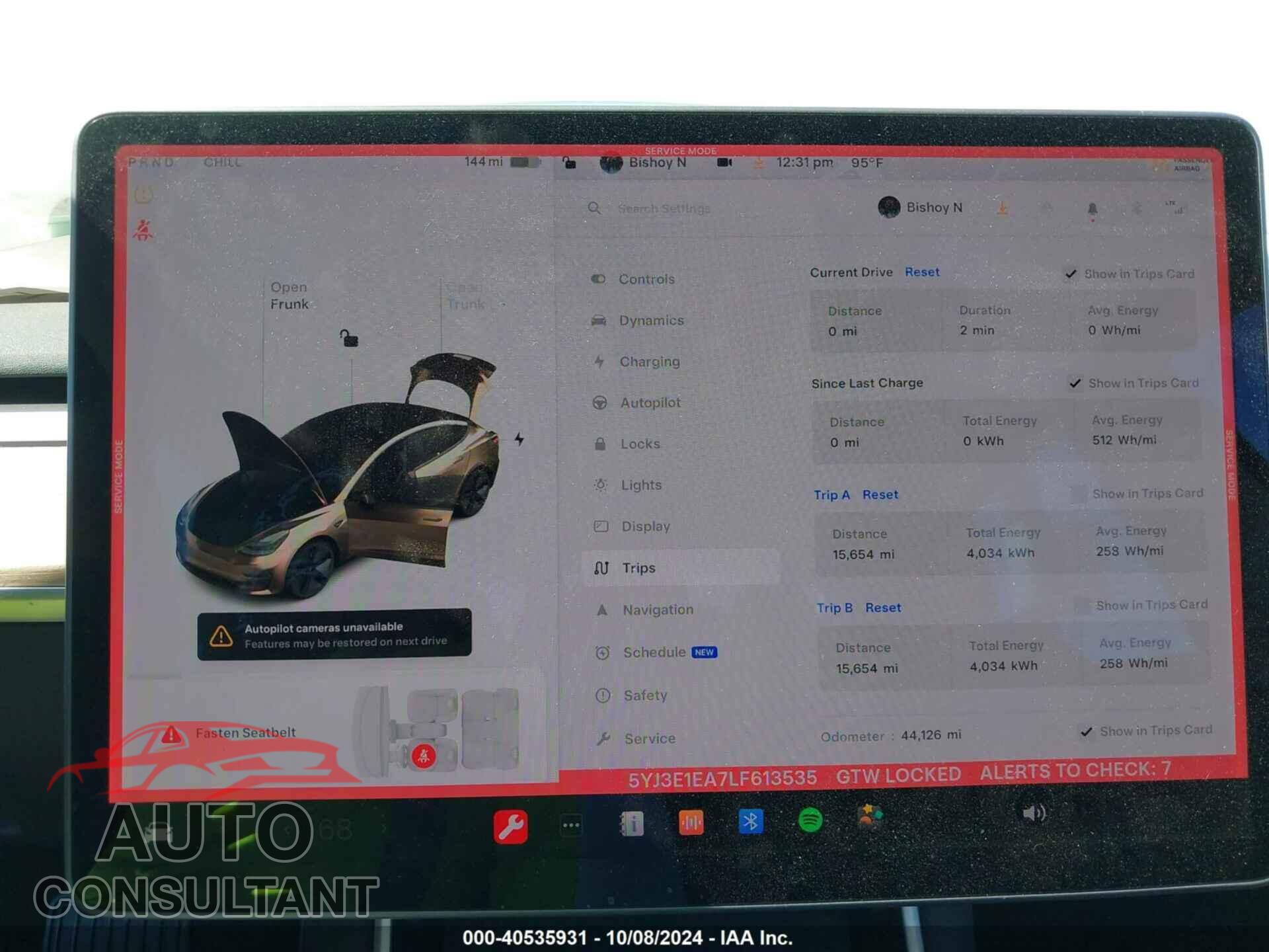 TESLA MODEL 3 2020 - 5YJ3E1EA7LF613535
