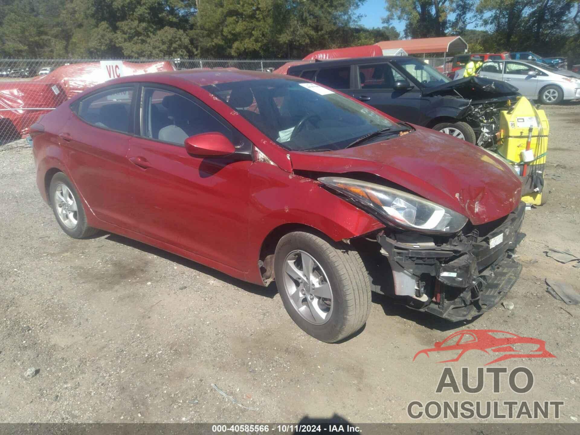 HYUNDAI ELANTRA 2016 - KMHDH4AE0GU633348