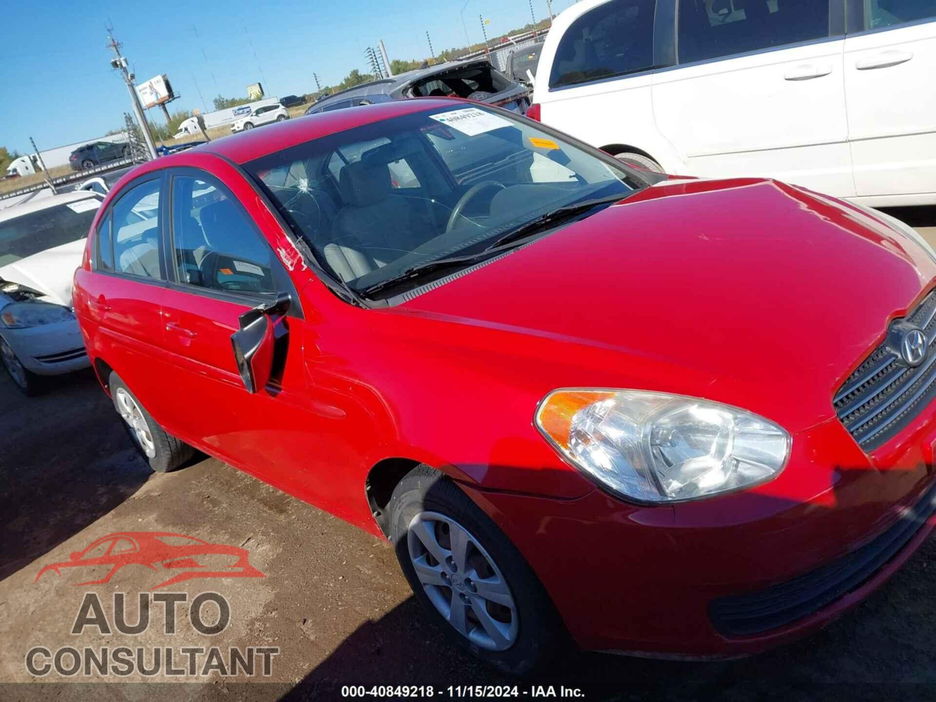 HYUNDAI ACCENT 2011 - KMHCN4AC0BU616433