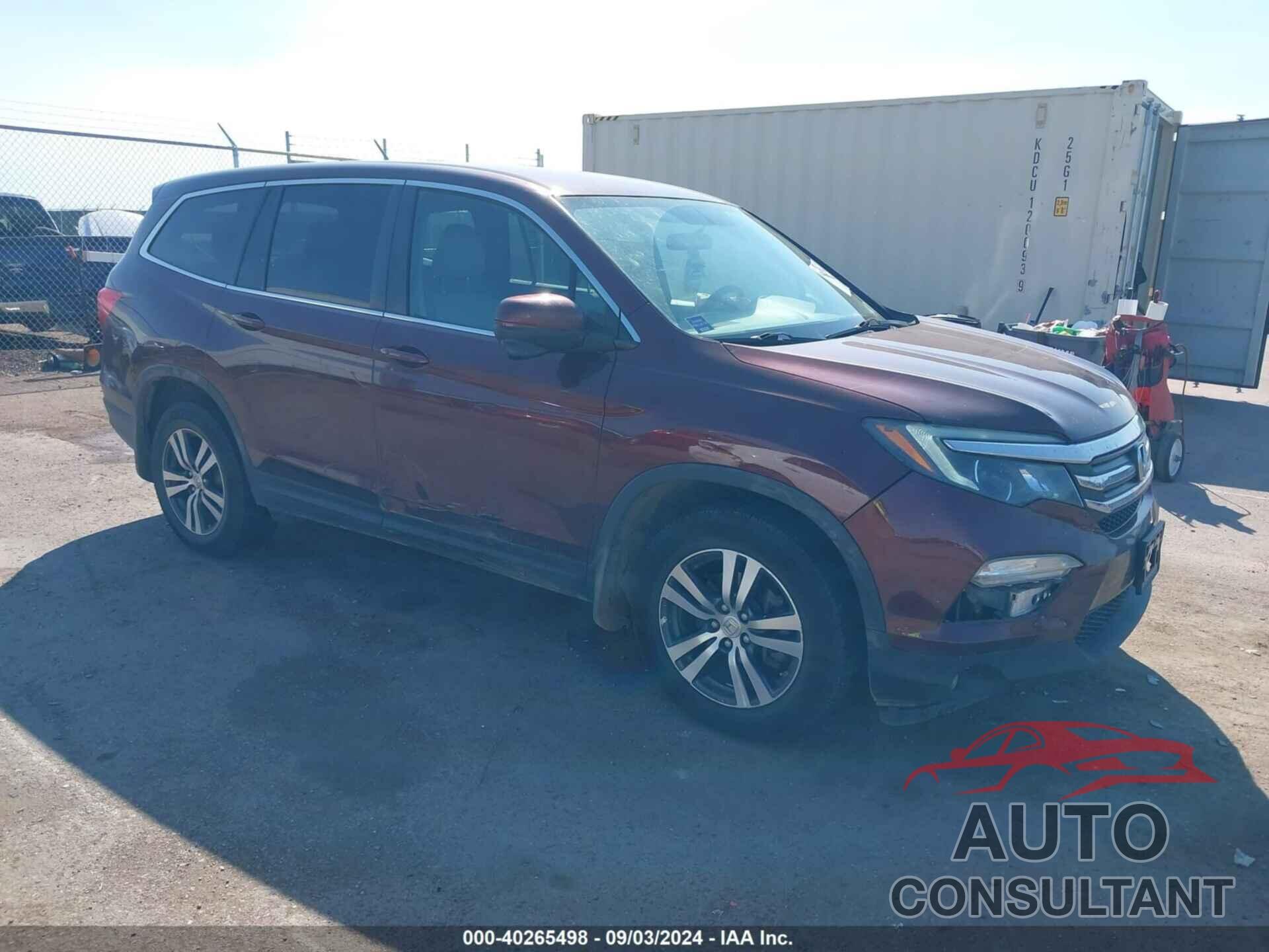 HONDA PILOT 2018 - 5FNYF6H31JB036608