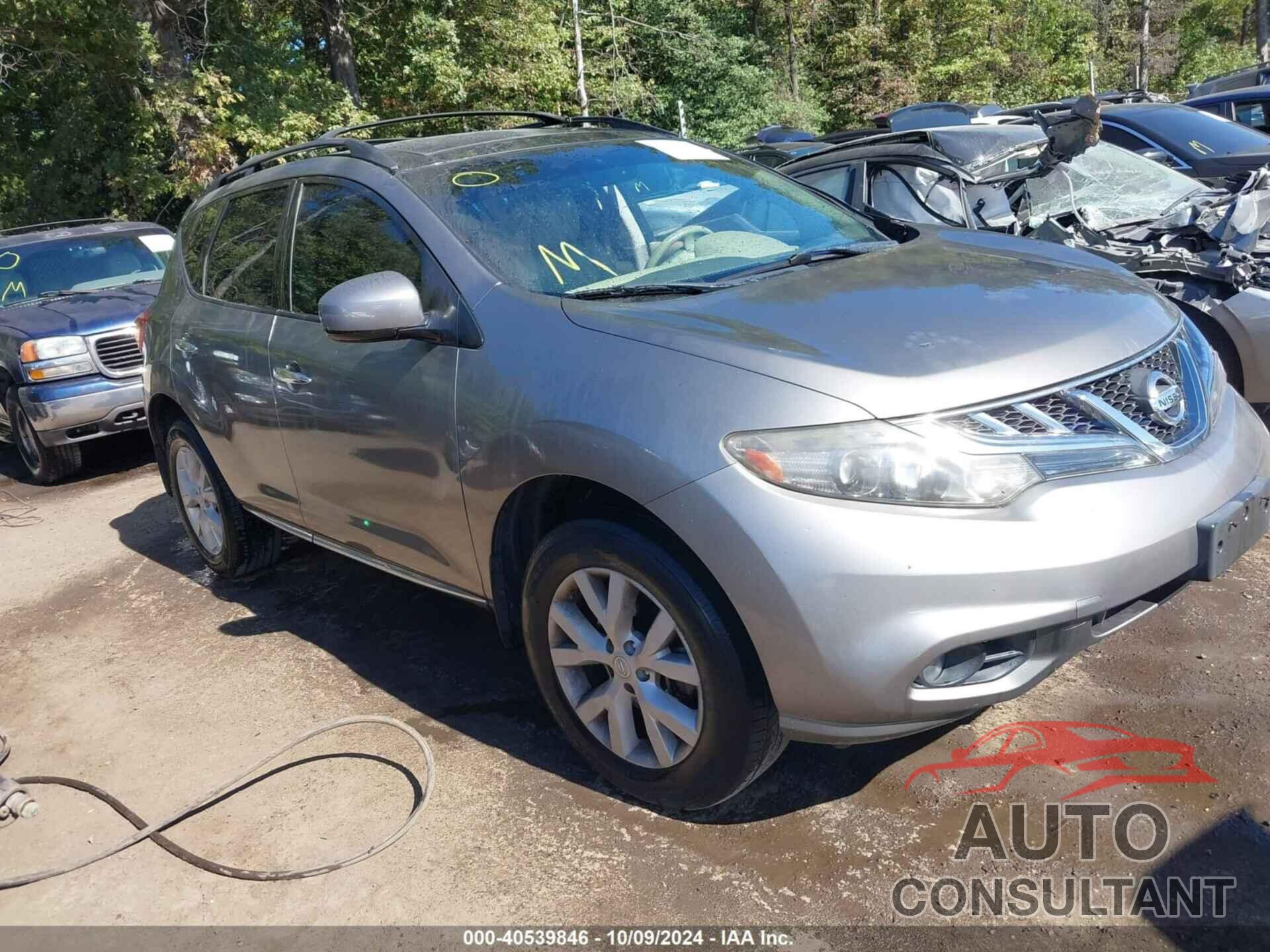 NISSAN MURANO 2011 - JN8AZ1MW4BW158537