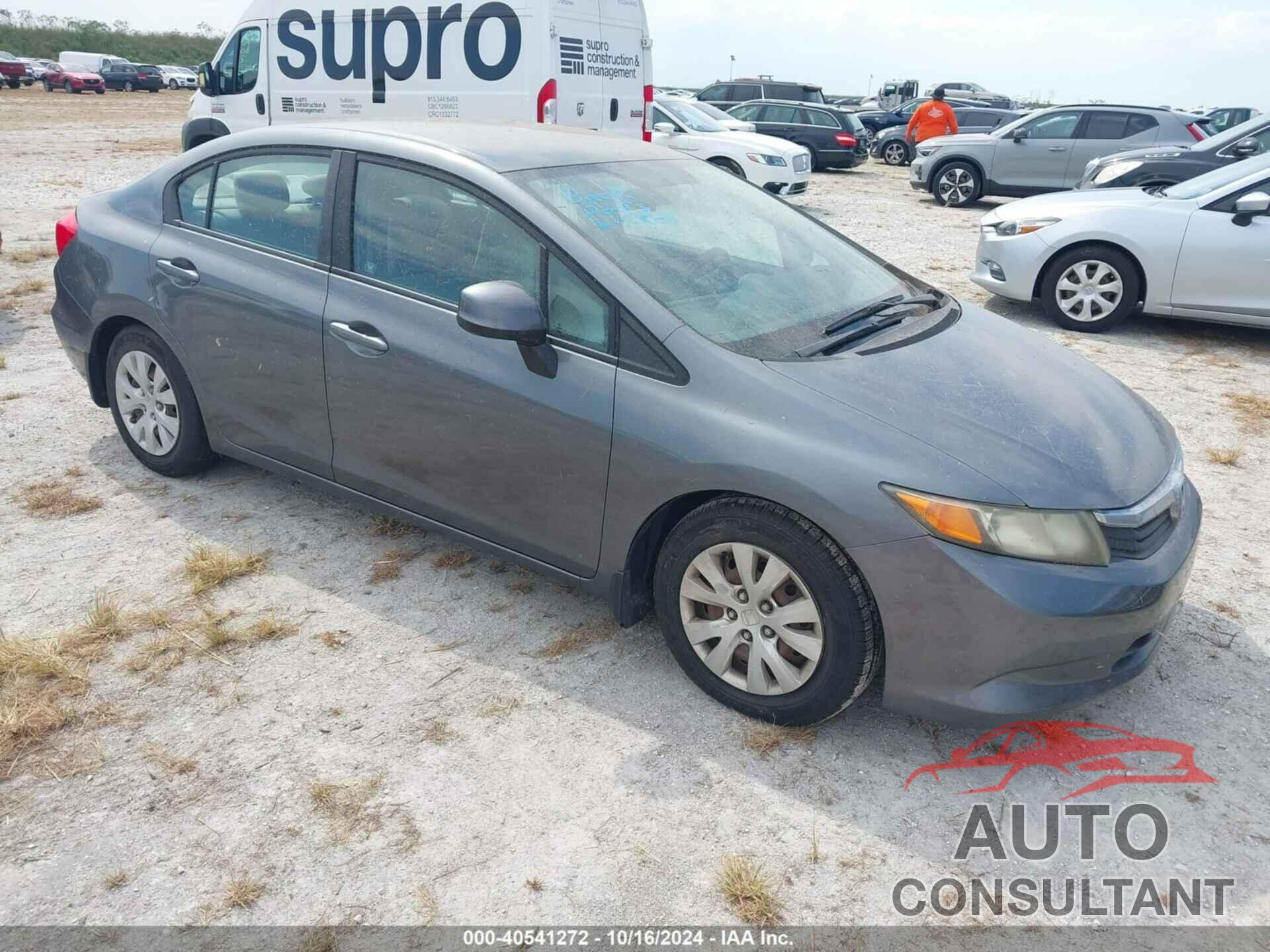 HONDA CIVIC 2012 - 19XFB2F51CE109503