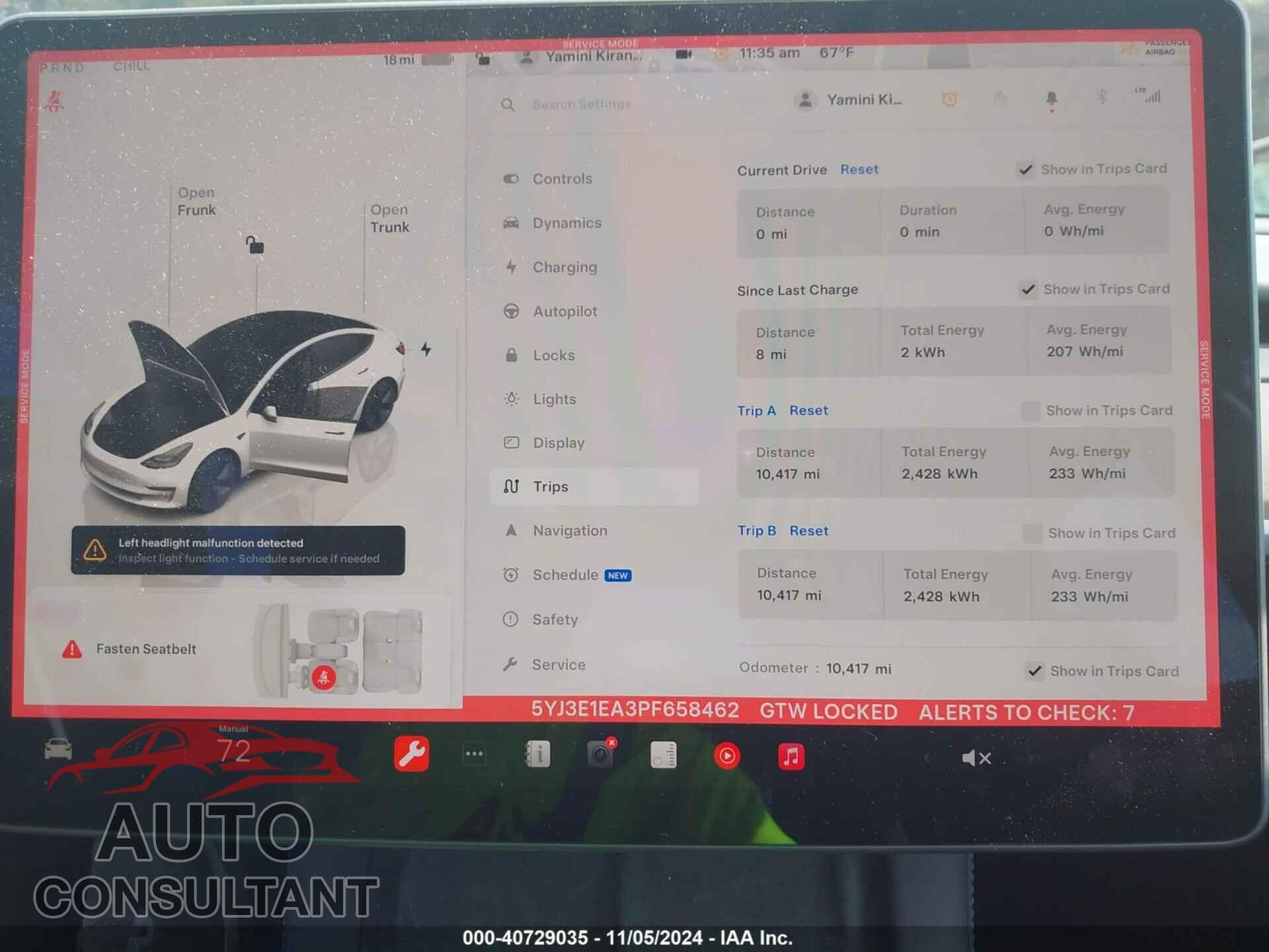 TESLA MODEL 3 2023 - 5YJ3E1EA3PF658462